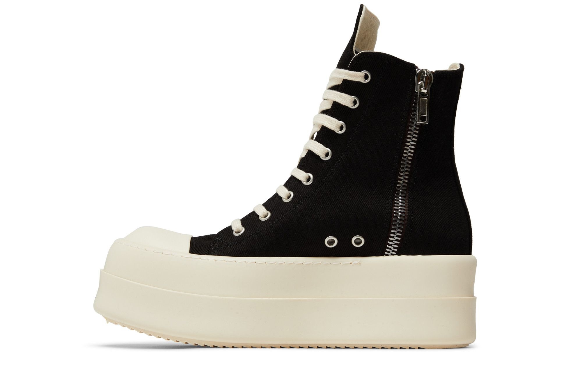 Rick Owens Wmns DRKSHDW Luxor Double Bumper High 'Black Milk'