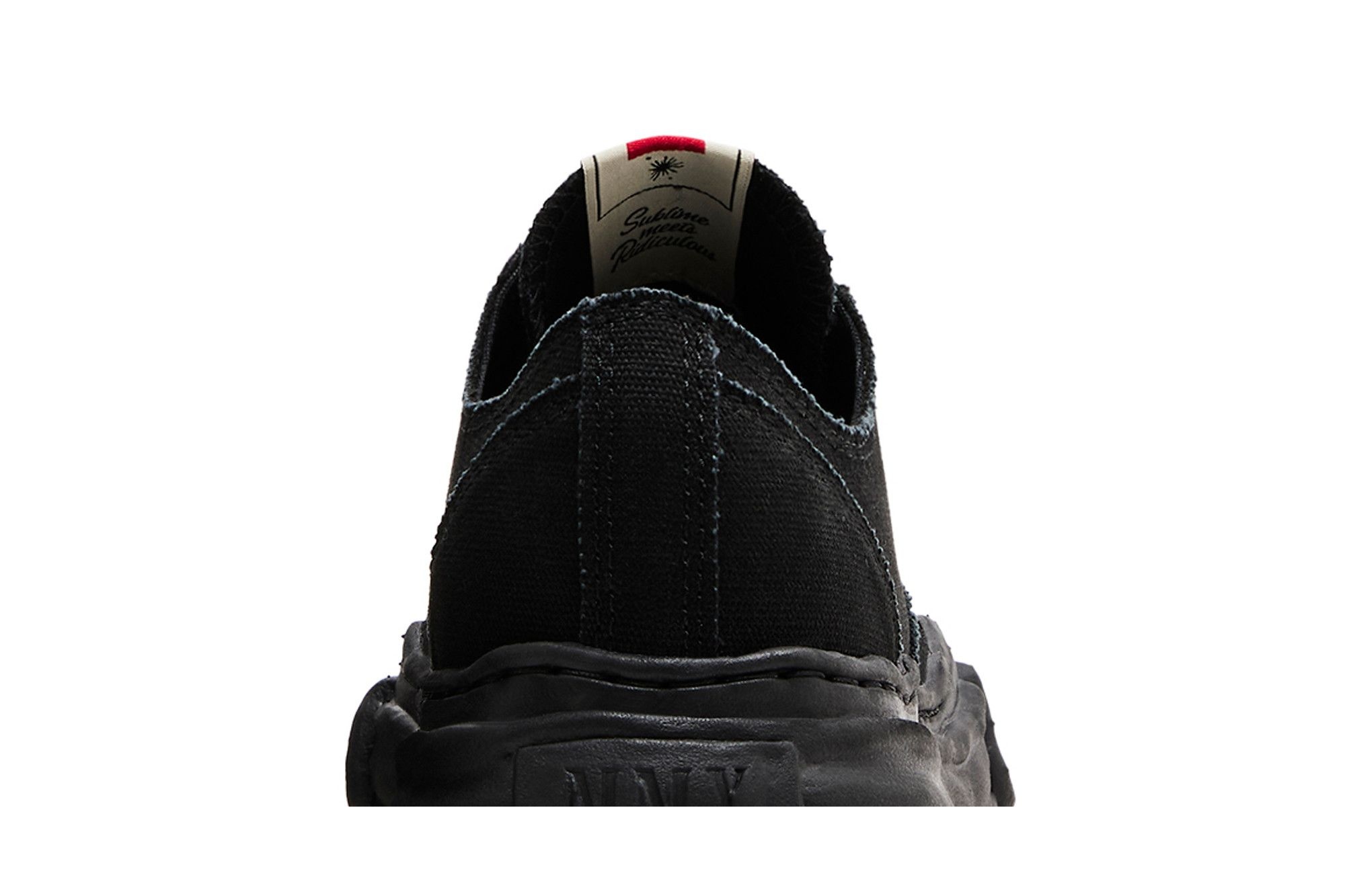 Maison Mihara Yasuhiro Peterson OG Sole Canvas Low 'Triple Black'