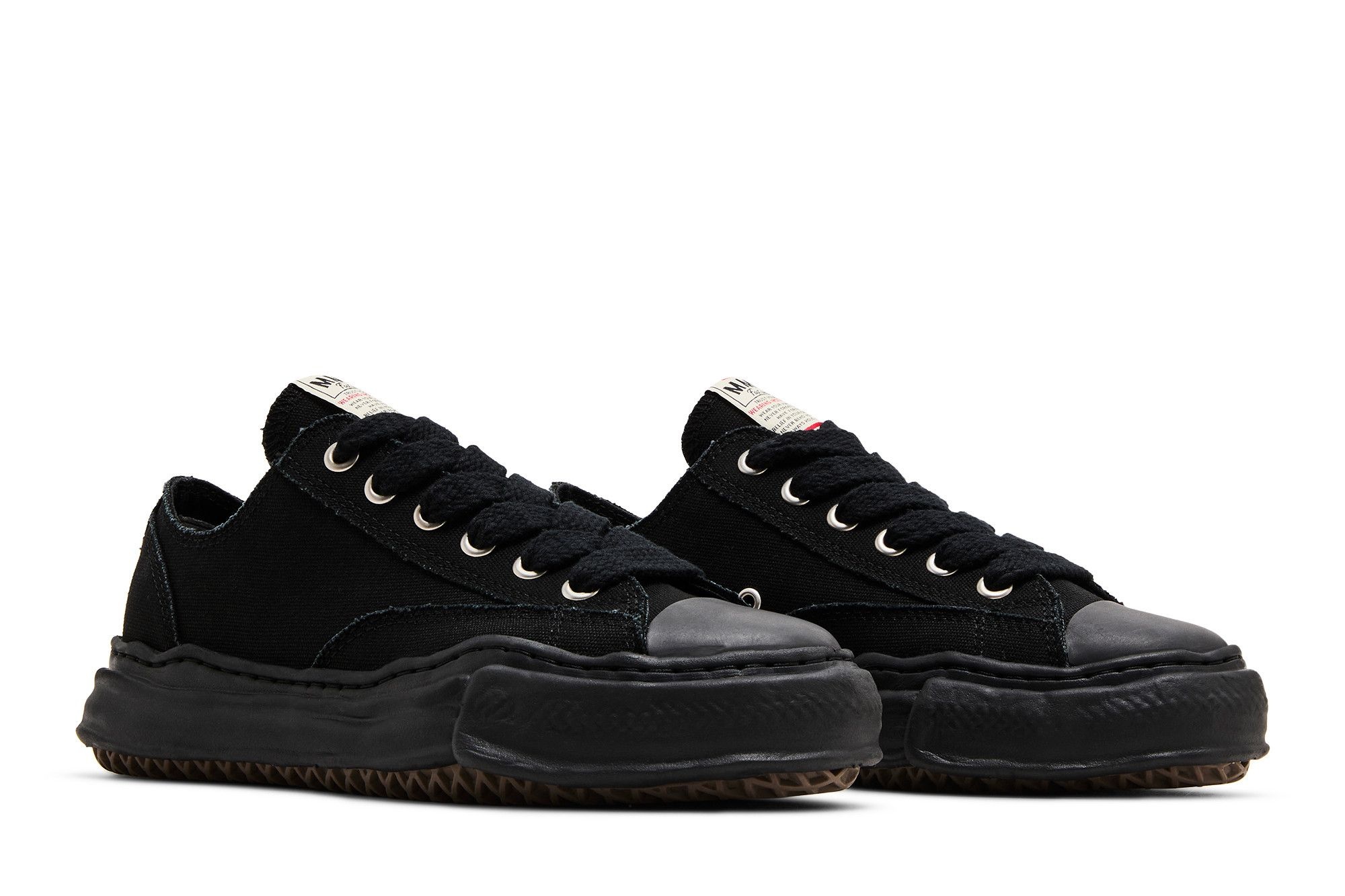Maison Mihara Yasuhiro Peterson OG Sole Canvas Low 'Triple Black'
