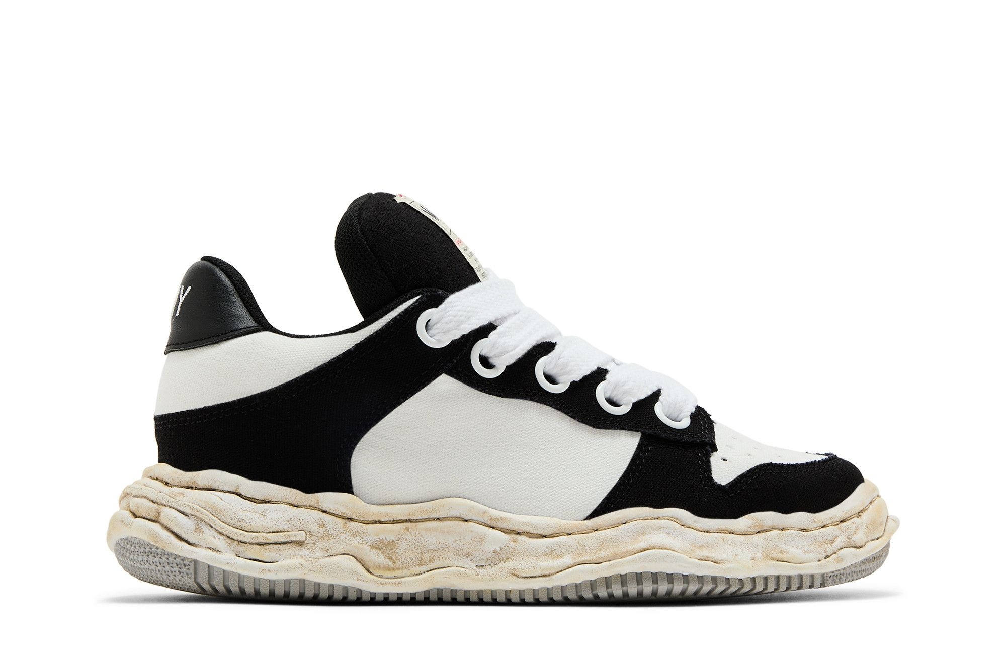 Maison Mihara Yasuhiro Wayne Puffer OG Sole Canvas Low 'Black White'