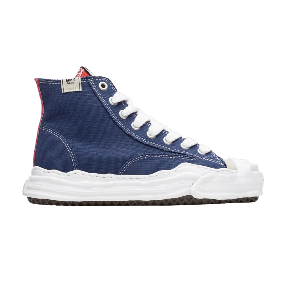 Maison Mihara Yasuhiro Hank OG Sole Canvas High 'Navy Beige Mismatched'