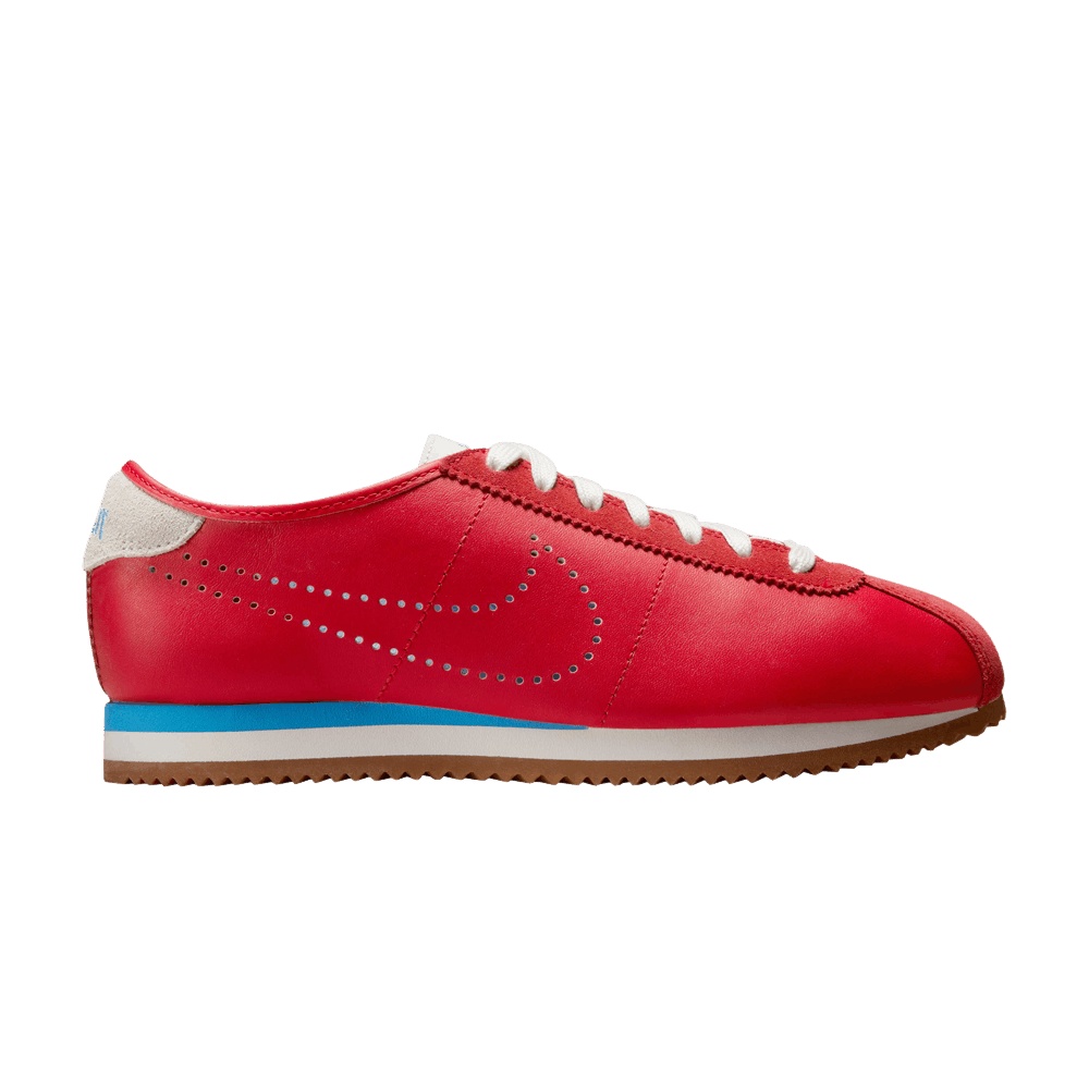 Nike Wmns Cortez Leather 'University Red Perforated Swoosh'