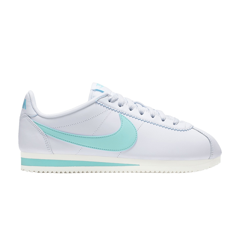 Nike Wmns Classic Cortez Leather 'Football Grey Light Aqua'