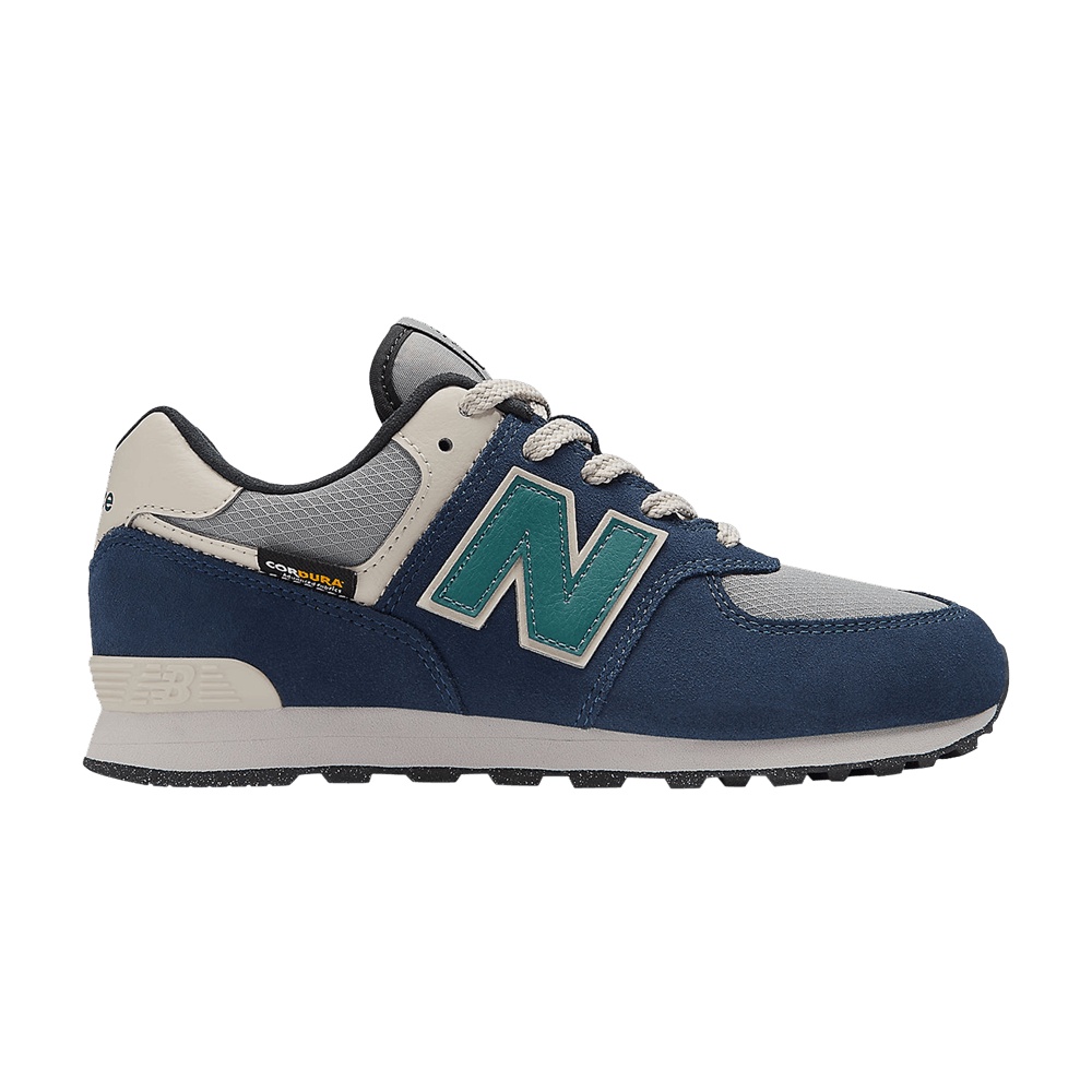 New Balance 574 Big Kid 'Cordura Pack - Navy Slate Grey'