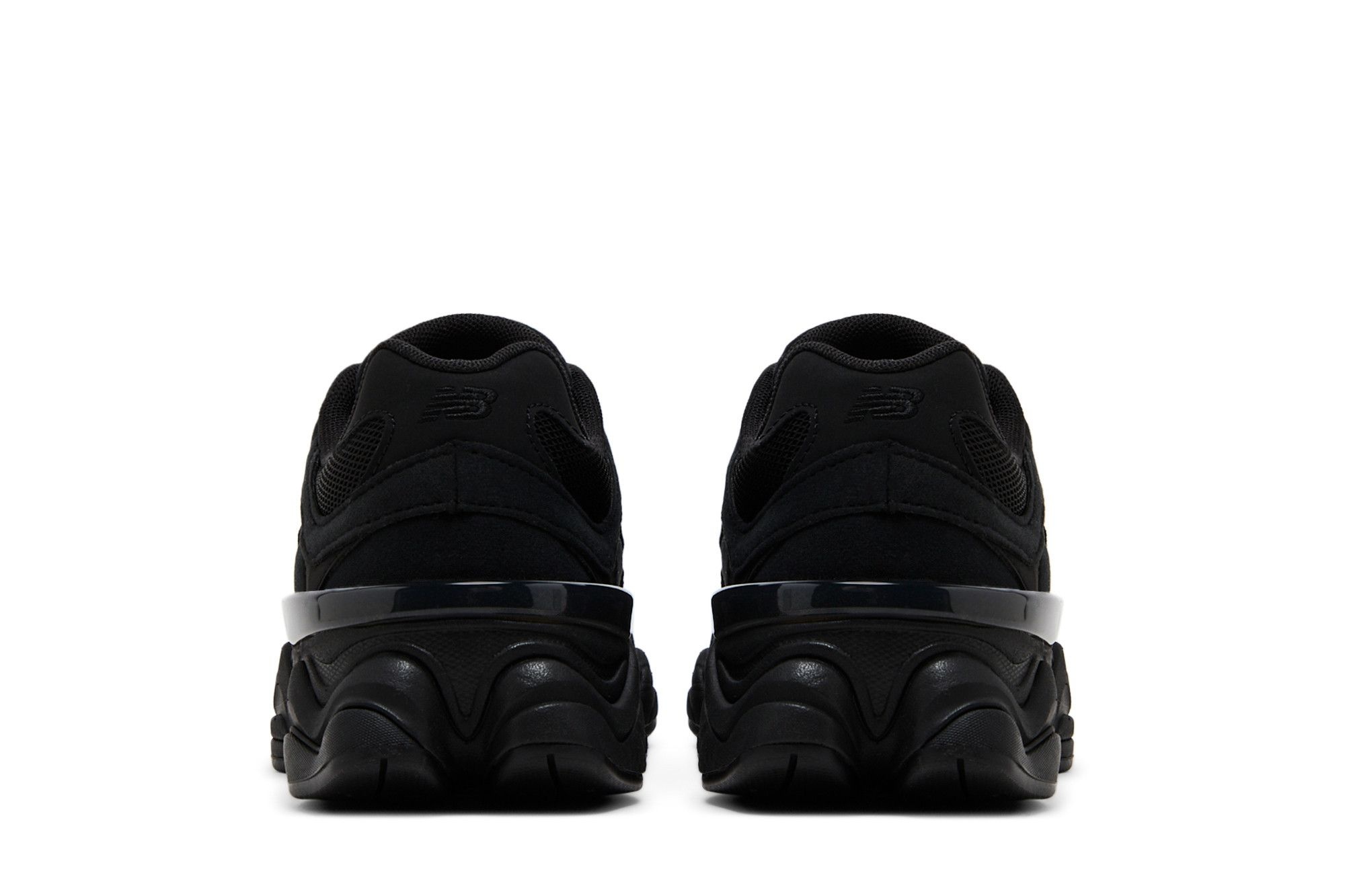 New Balance 9060 Big Kid 'Triple Black Suede'