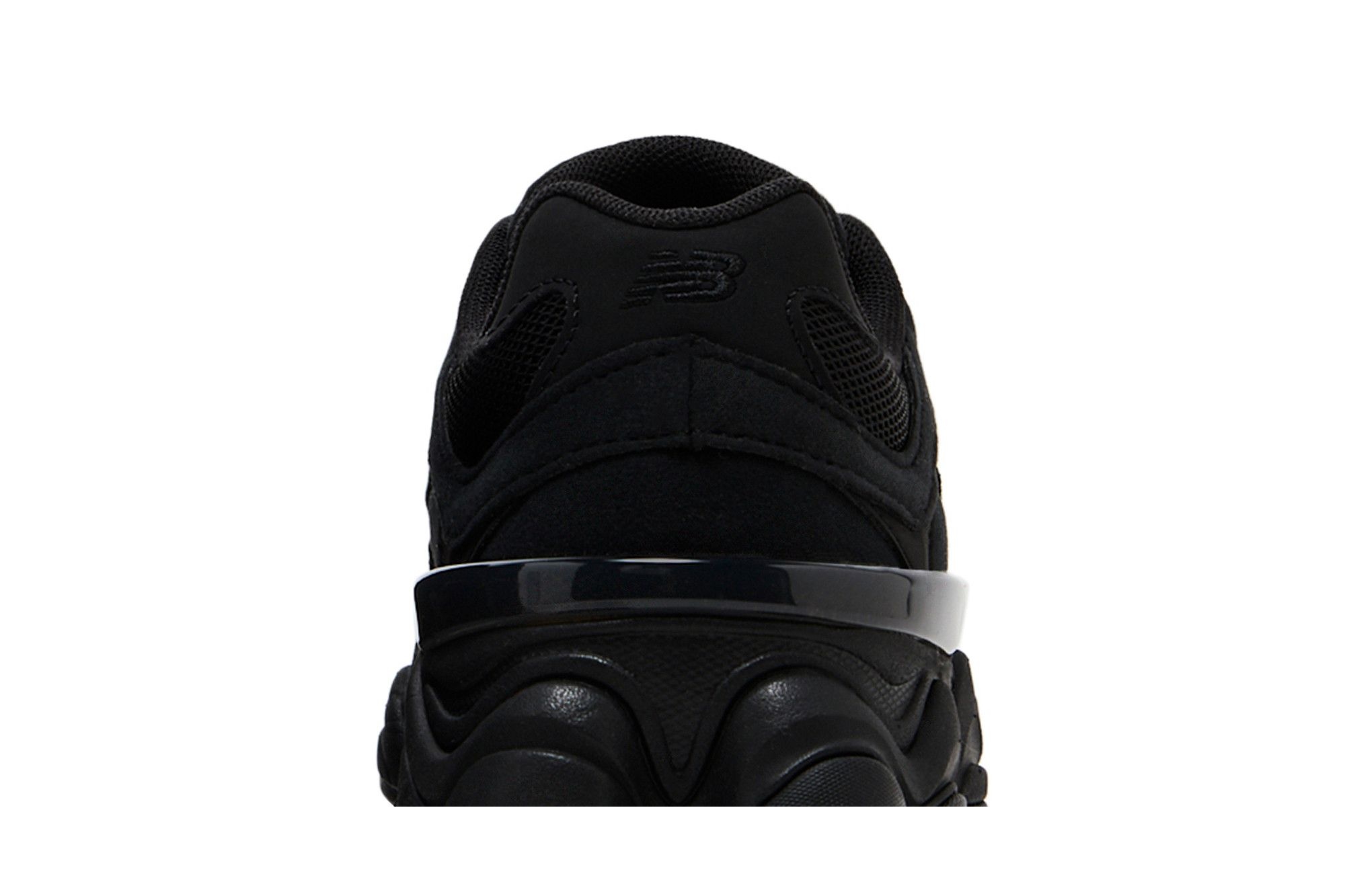 New Balance 9060 Big Kid 'Triple Black Suede'