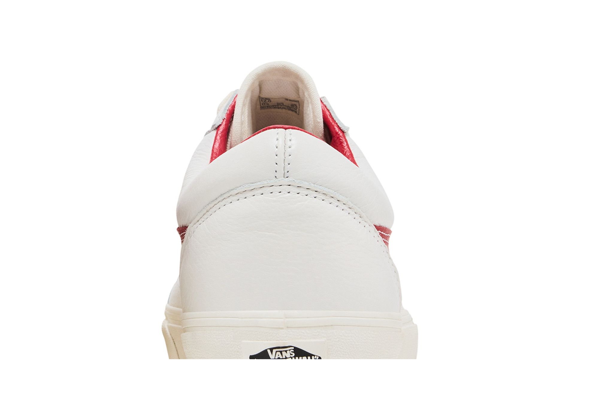 Vans Old Skool 'Vintage Leather - Blanc De Blanc Red'