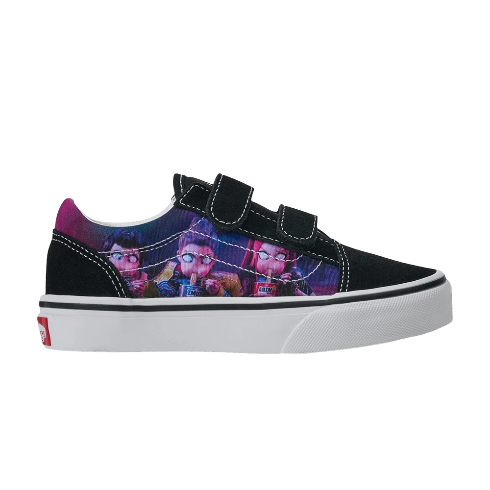 K-Pop Demon Hunters x Vans Old Skool Little Kid 'Black Purple'
