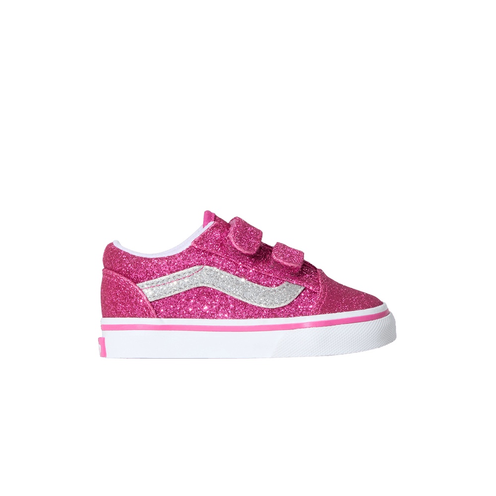 Vans Old Skool V Toddler 'Glitter Raspberry Rose Pink'
