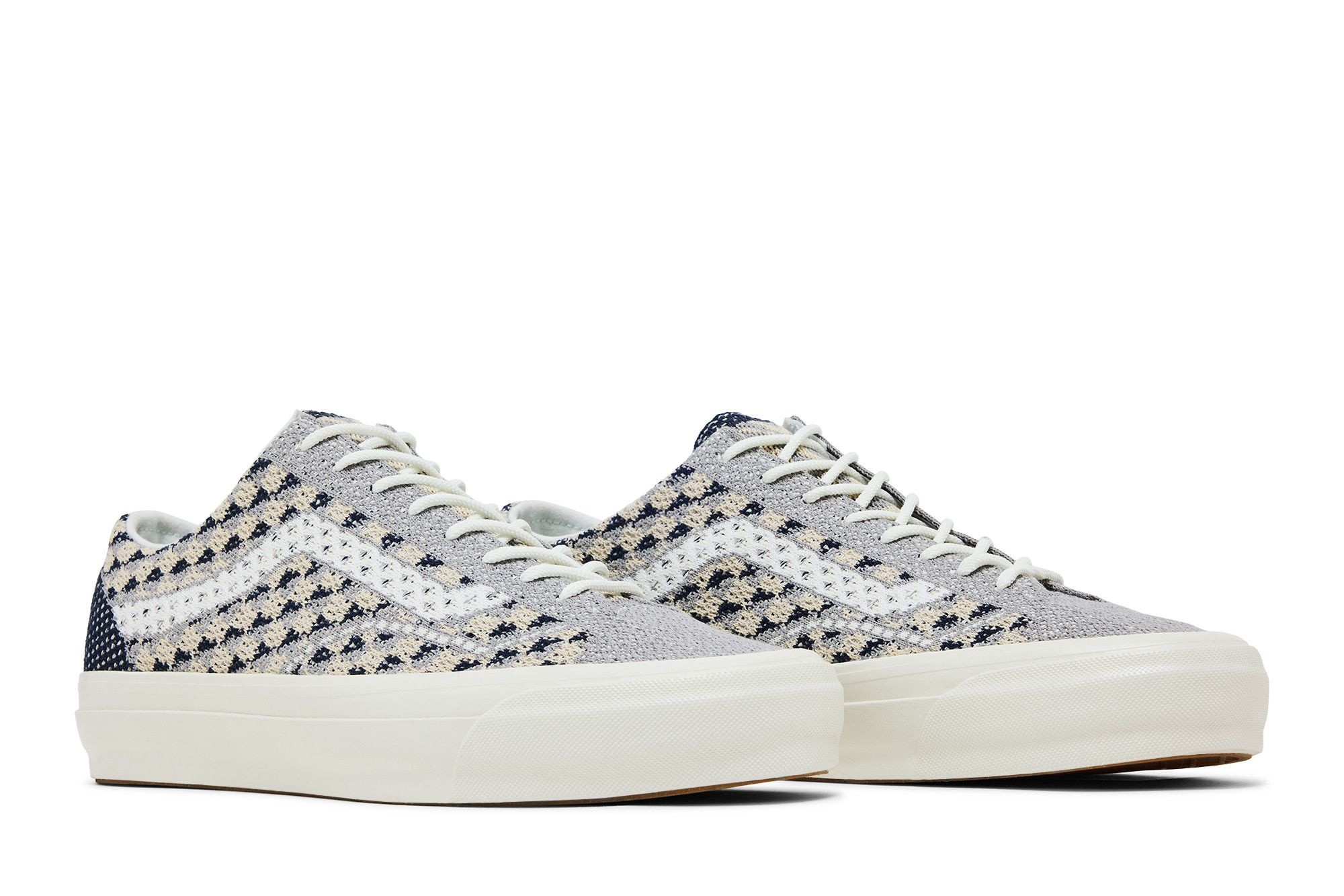 Vans Premium Old Skool 'Knit Pack - Geo Check Frost Grey'