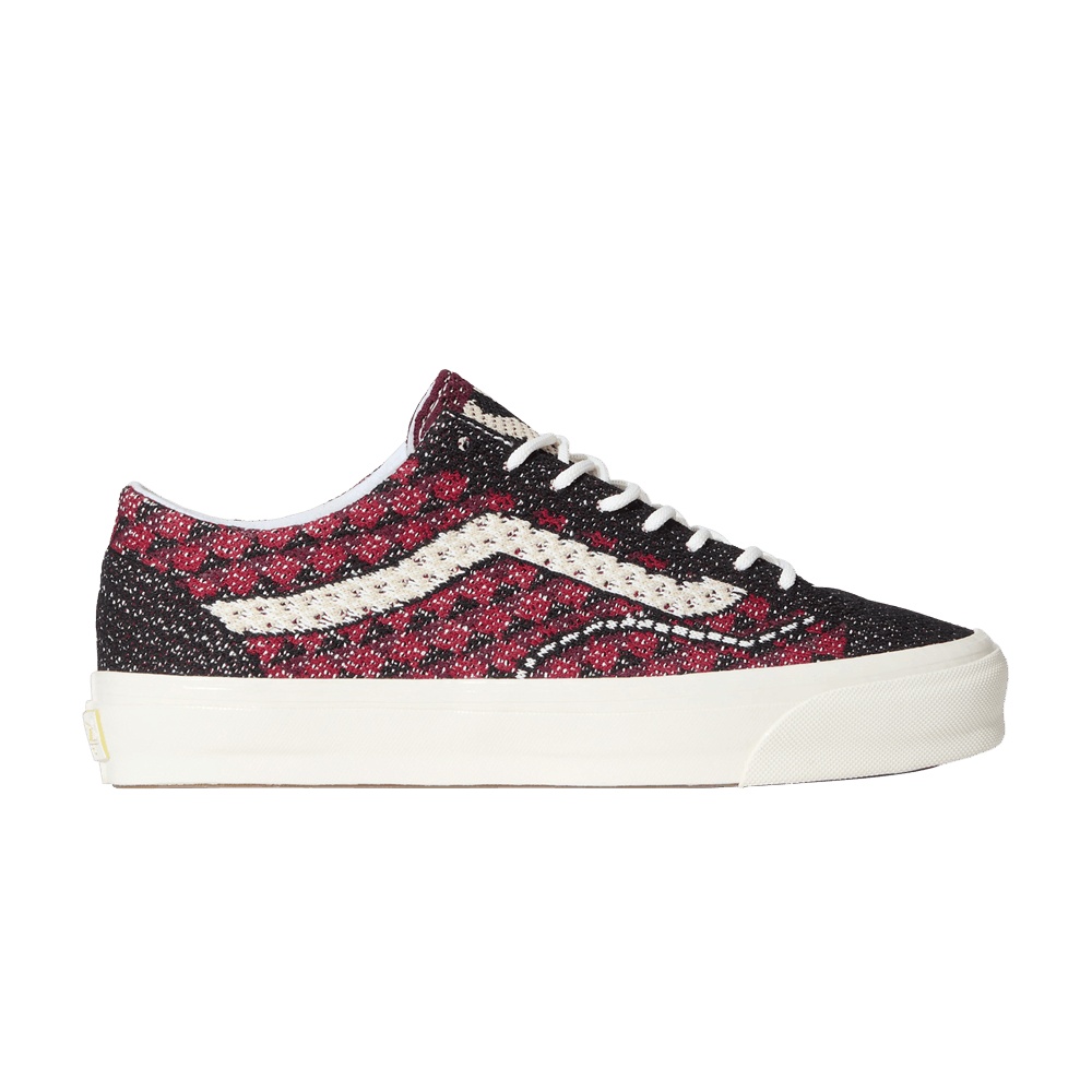 Vans Premium Old Skool 'Knit Pack - Geo Check Bordeaux Red'