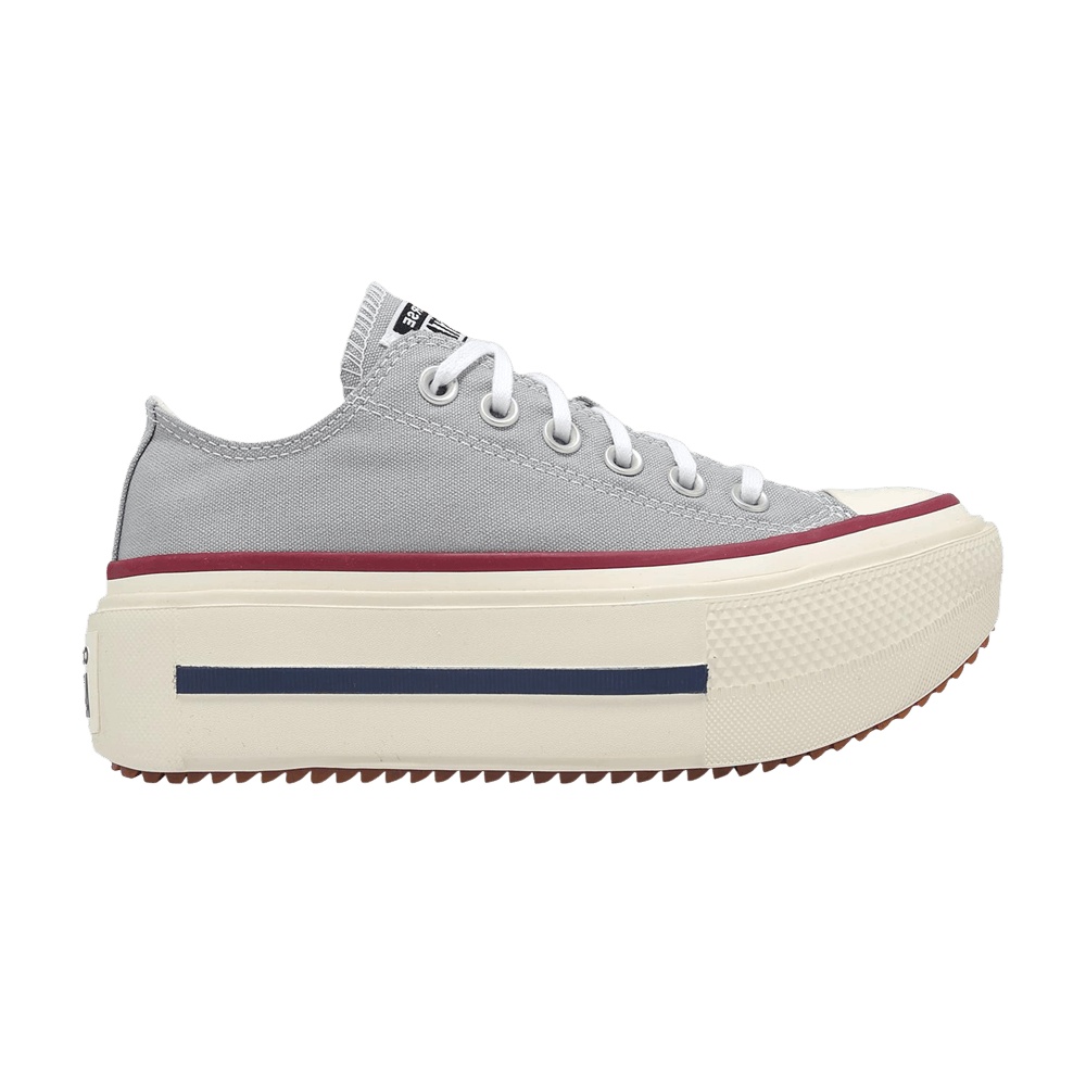 Converse Chuck Taylor All Star Lift Double Stack 'Grey Red'