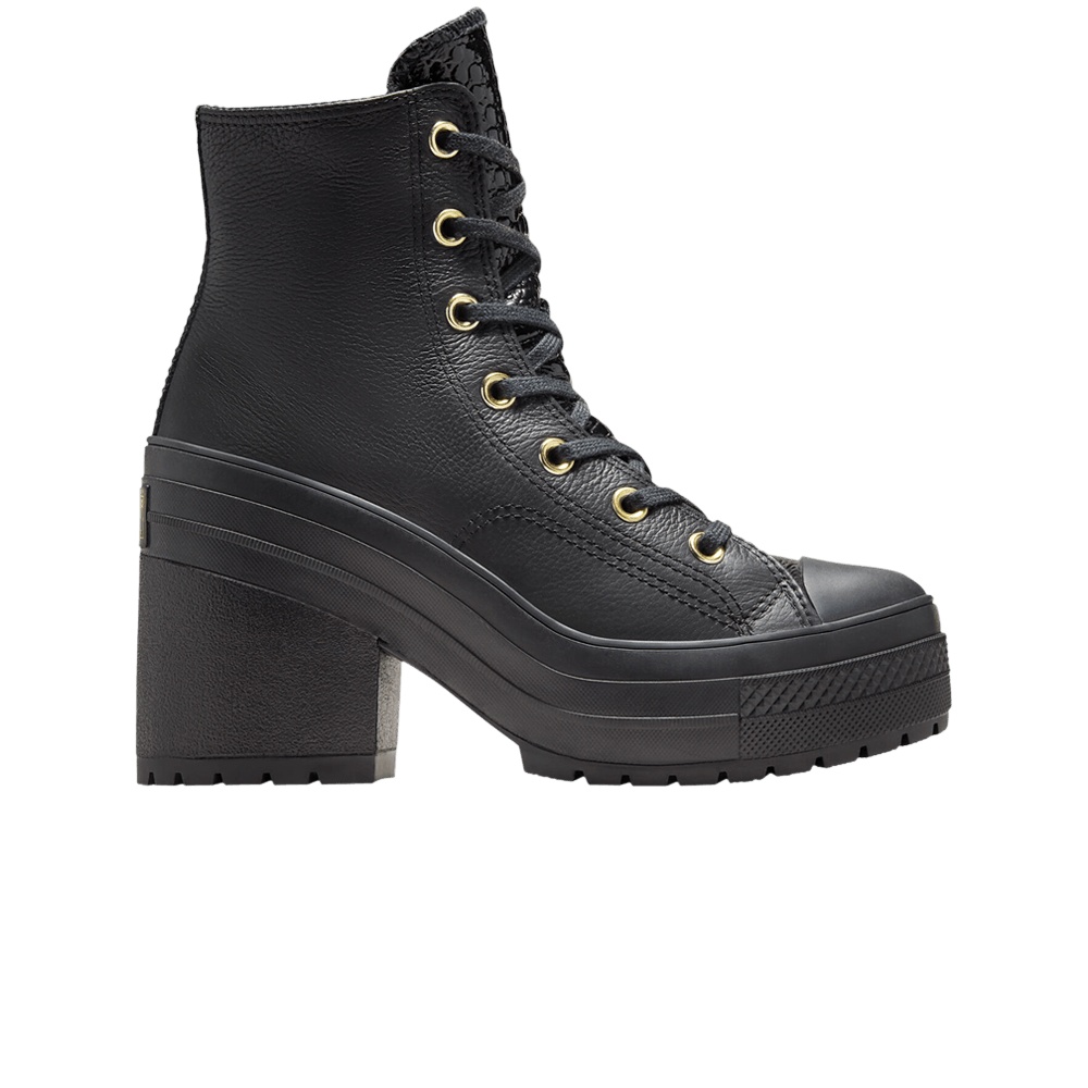 Converse Wmns Chuck 70 De Luxe Heel Platform High 'Black Light Gold'