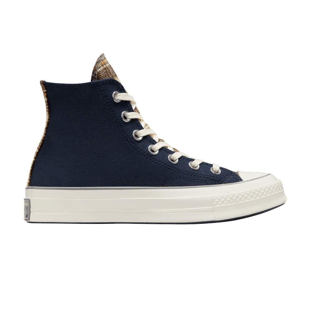Converse Wmns Chuck 70 High 'Canvas & Plaid - Obsidian'