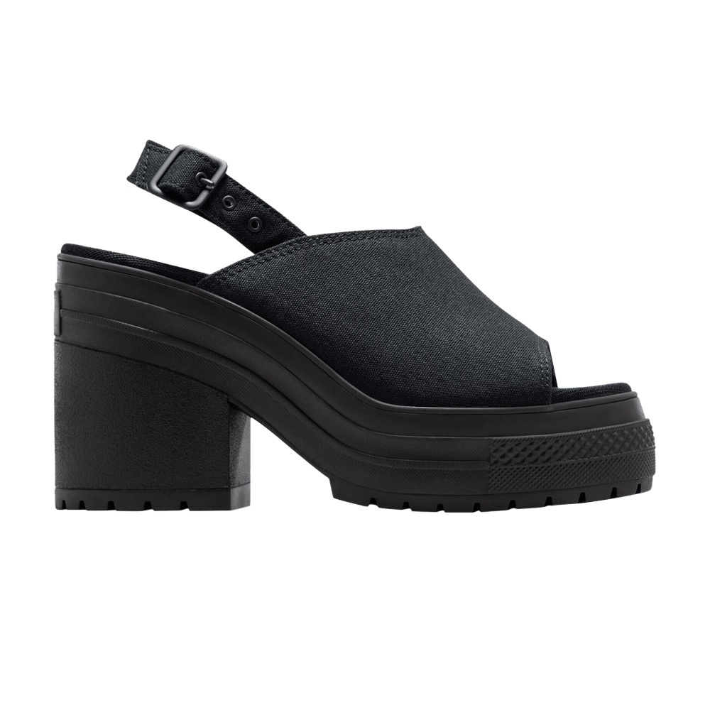 Converse Wmns Chuck 70 De Luxe Heel Platform Sandal 'Black White'