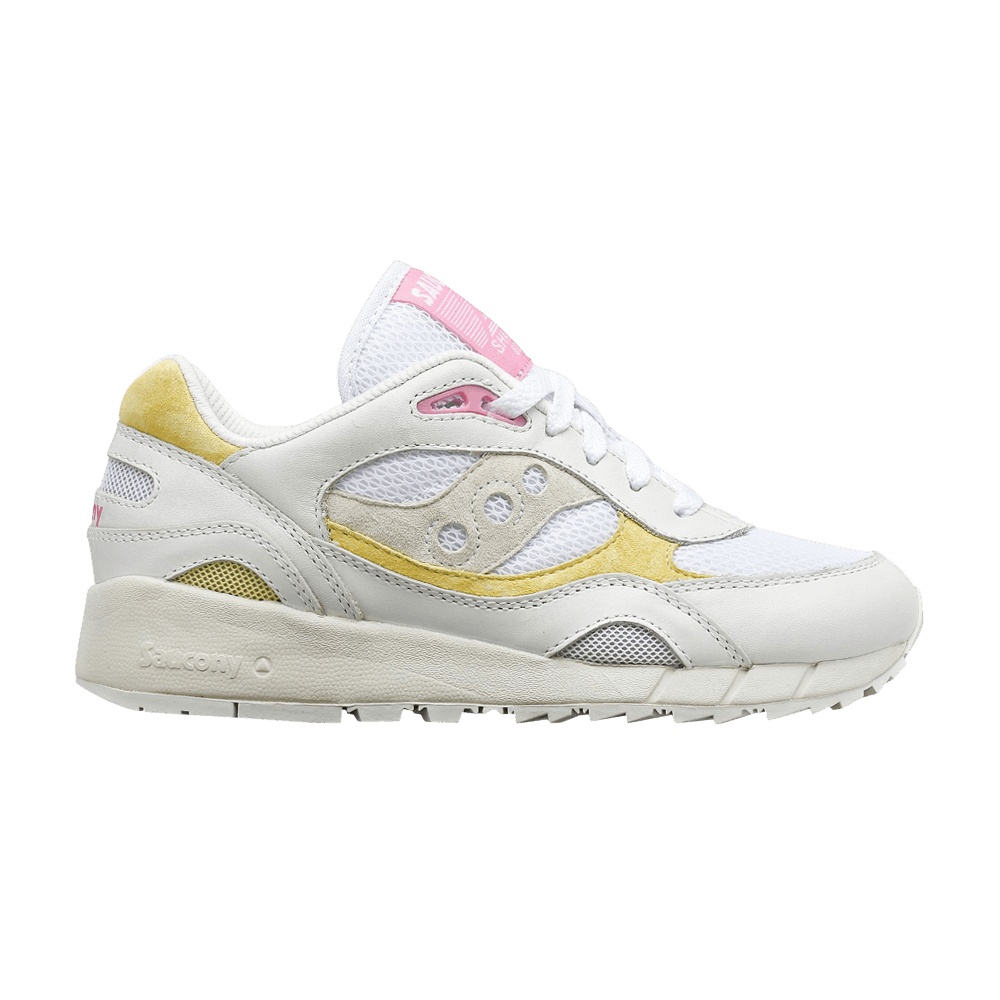 Saucony Wmns Shadow 6000 'White Yellow Pink'
