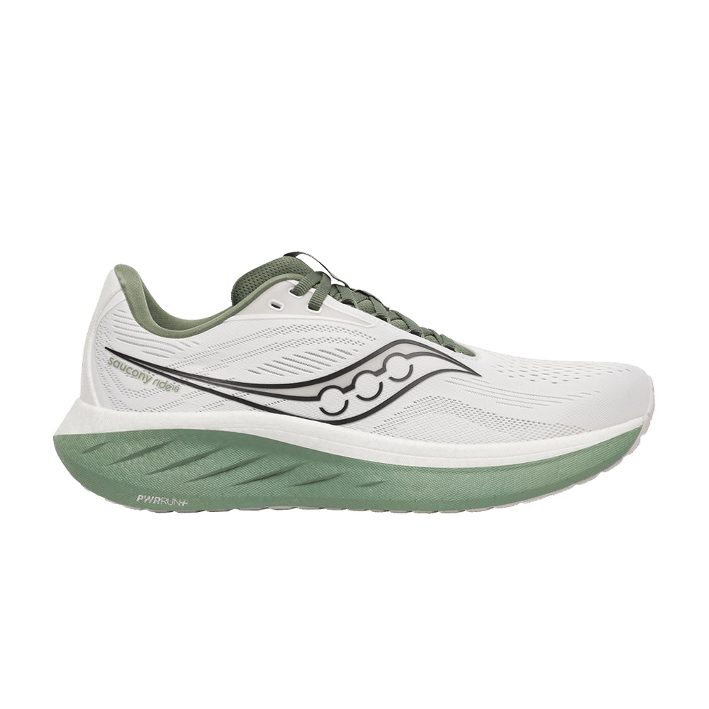Saucony Ride 18 'White Olivine'
