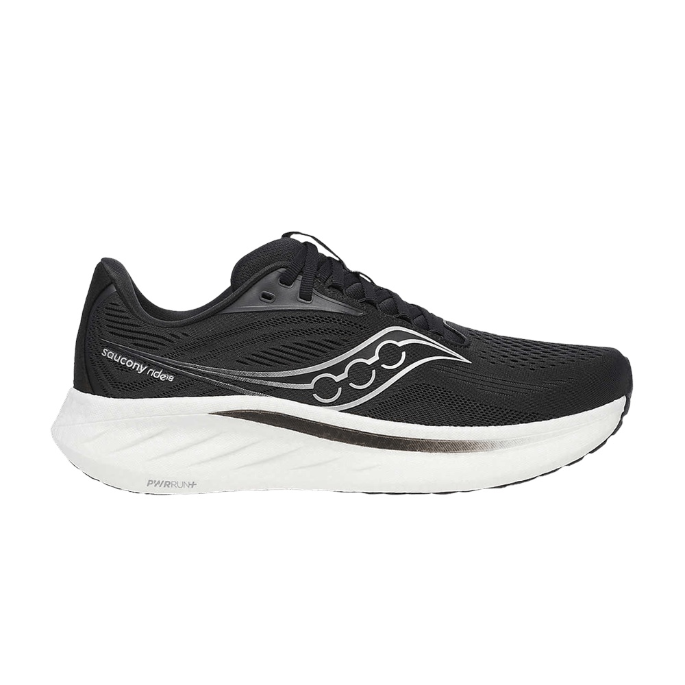 Saucony Ride 18 Wide 'Black White'