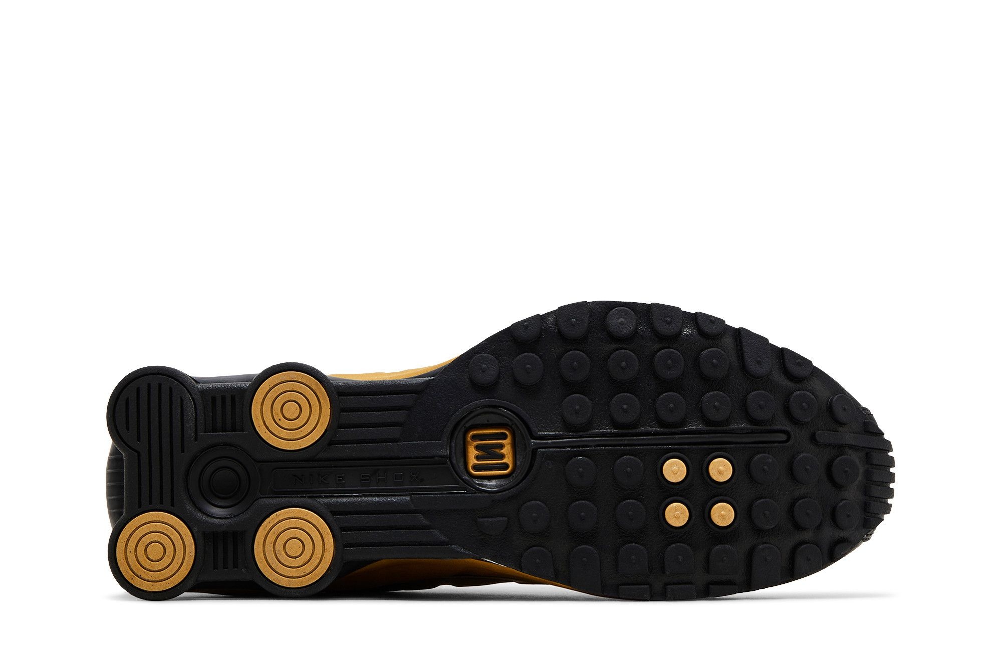 Nike Wmns Shox R4 'Black Metallic Gold'