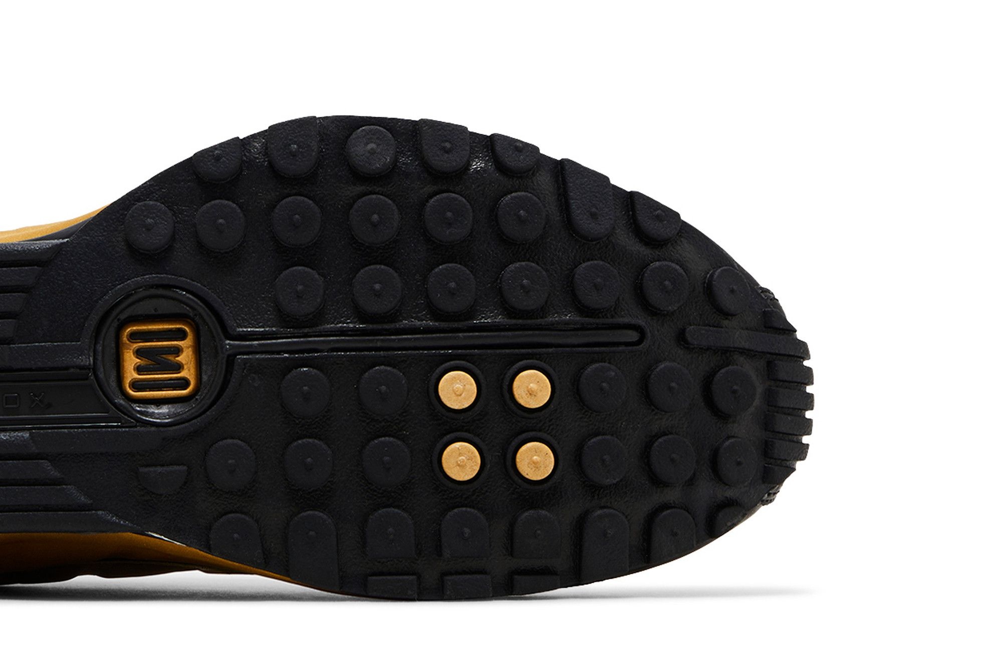 Nike Wmns Shox R4 'Black Metallic Gold'