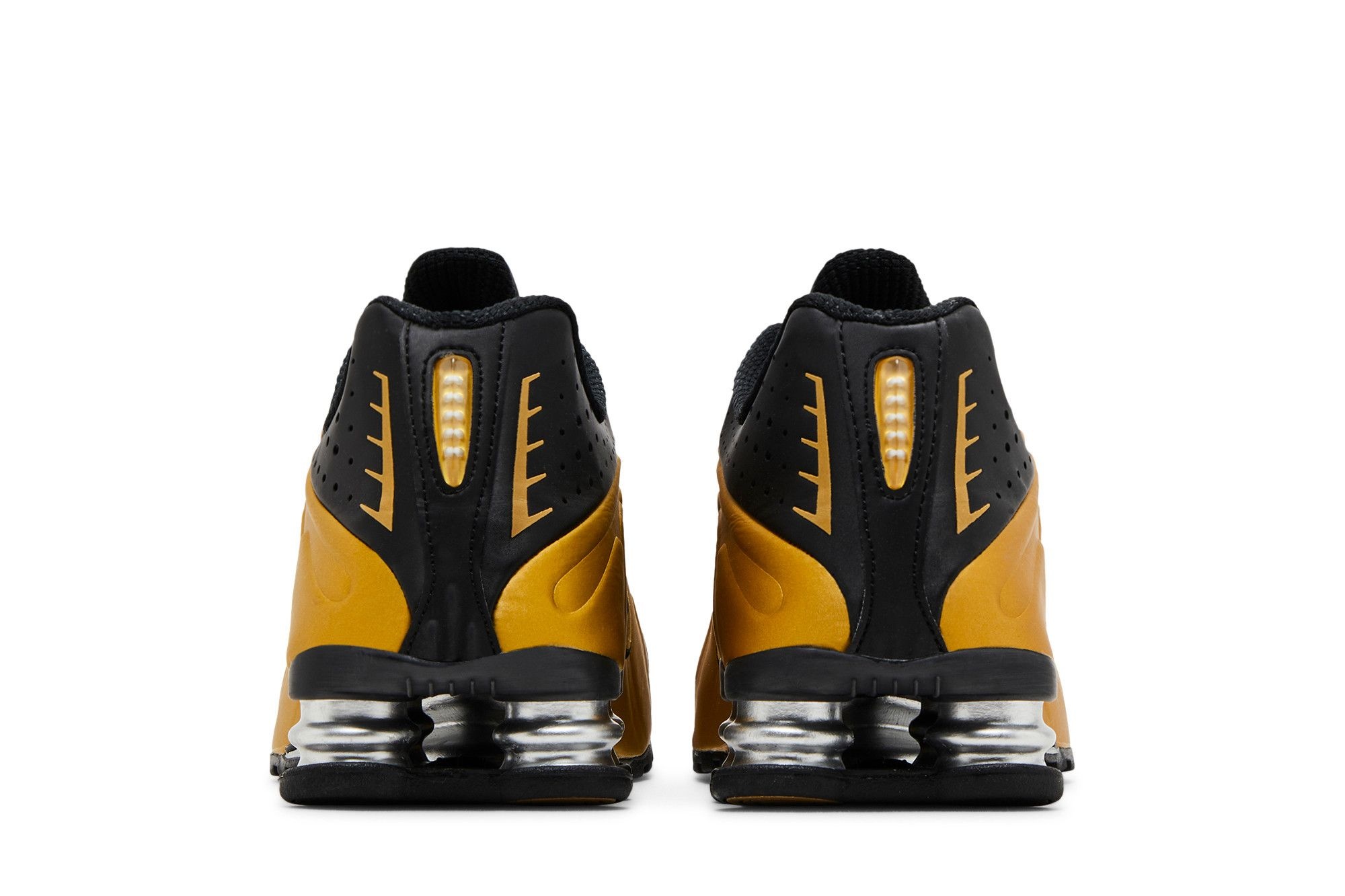 Nike Wmns Shox R4 'Black Metallic Gold'