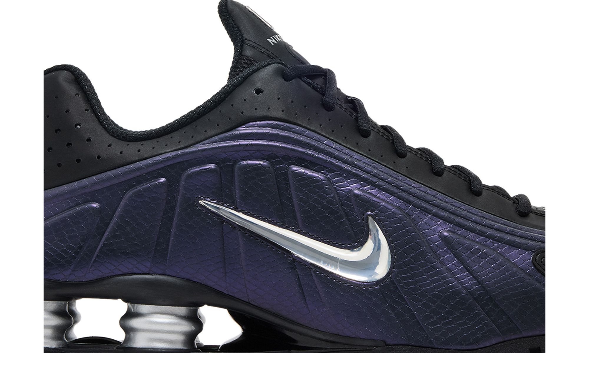 Nike Shox R4 'Black Metallic Silver Purple Dynasty'