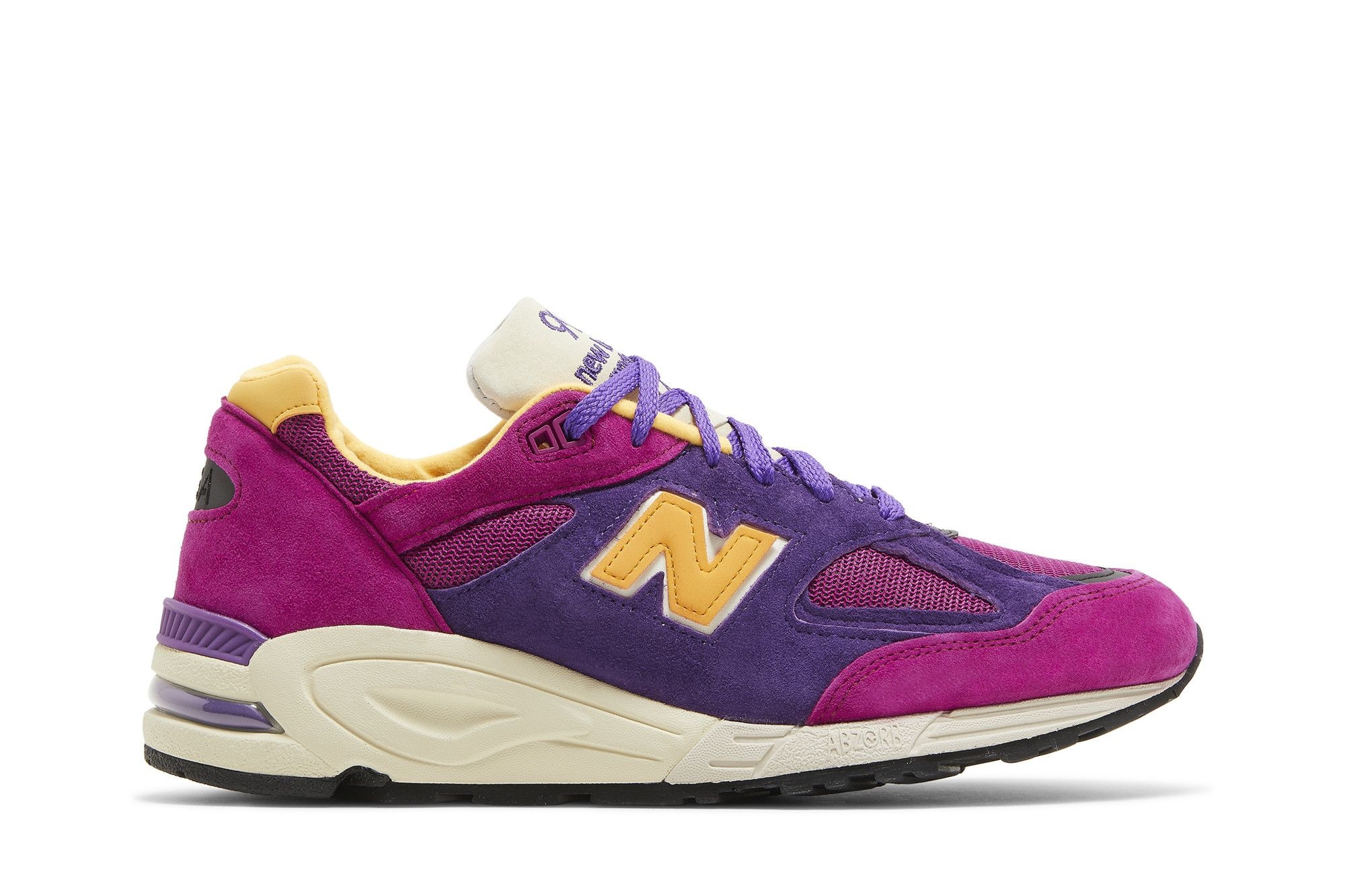 Teddy Santis x New Balance 990v2 Made in USA 'Purple Yellow'