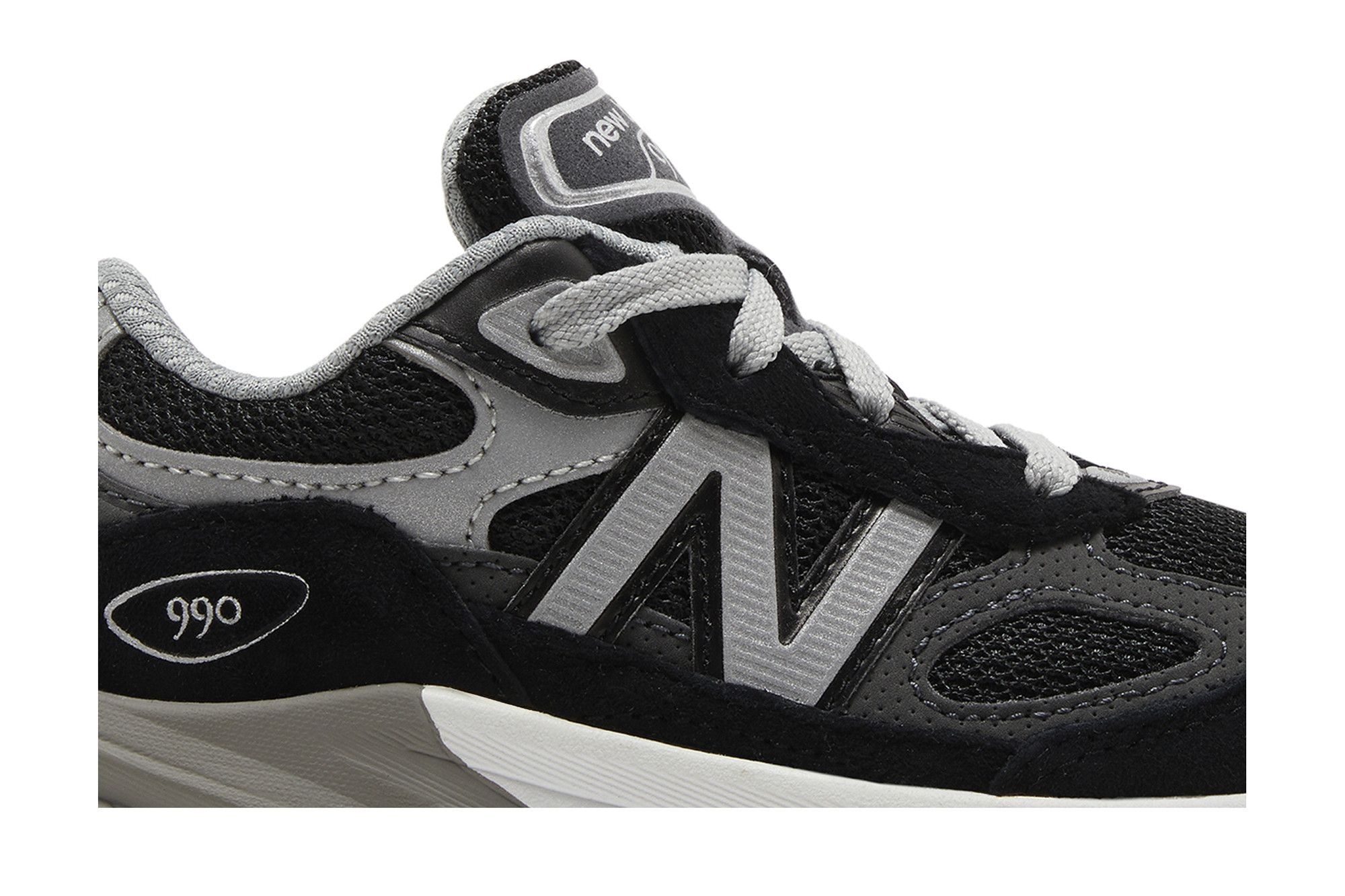 New Balance 990v6 Toddler 'Black Silver'