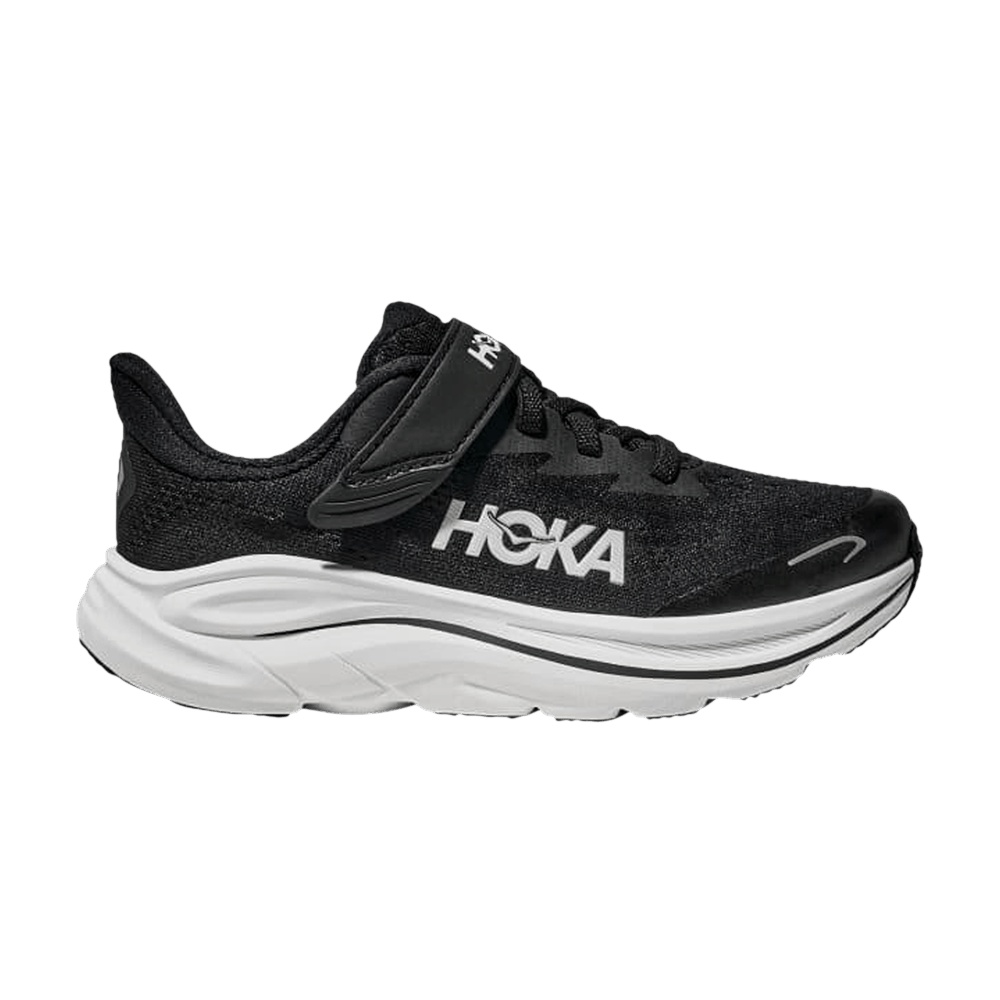 HOKA Clifton 10 Little Kids 'Black White'