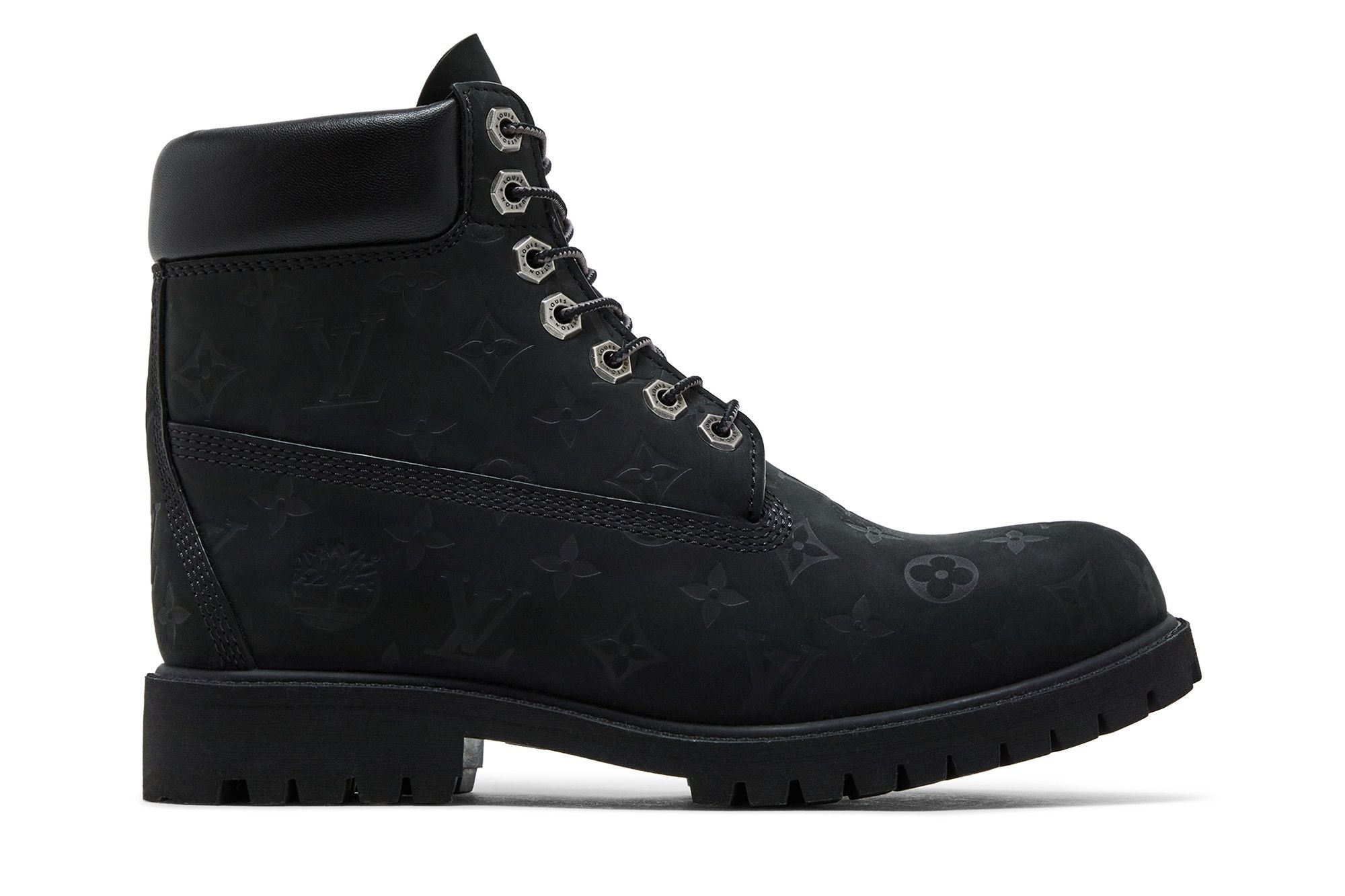 Louis Vuitton x Timberland 6 Inch Ankle Boot 'Embossed Monogram - Black'