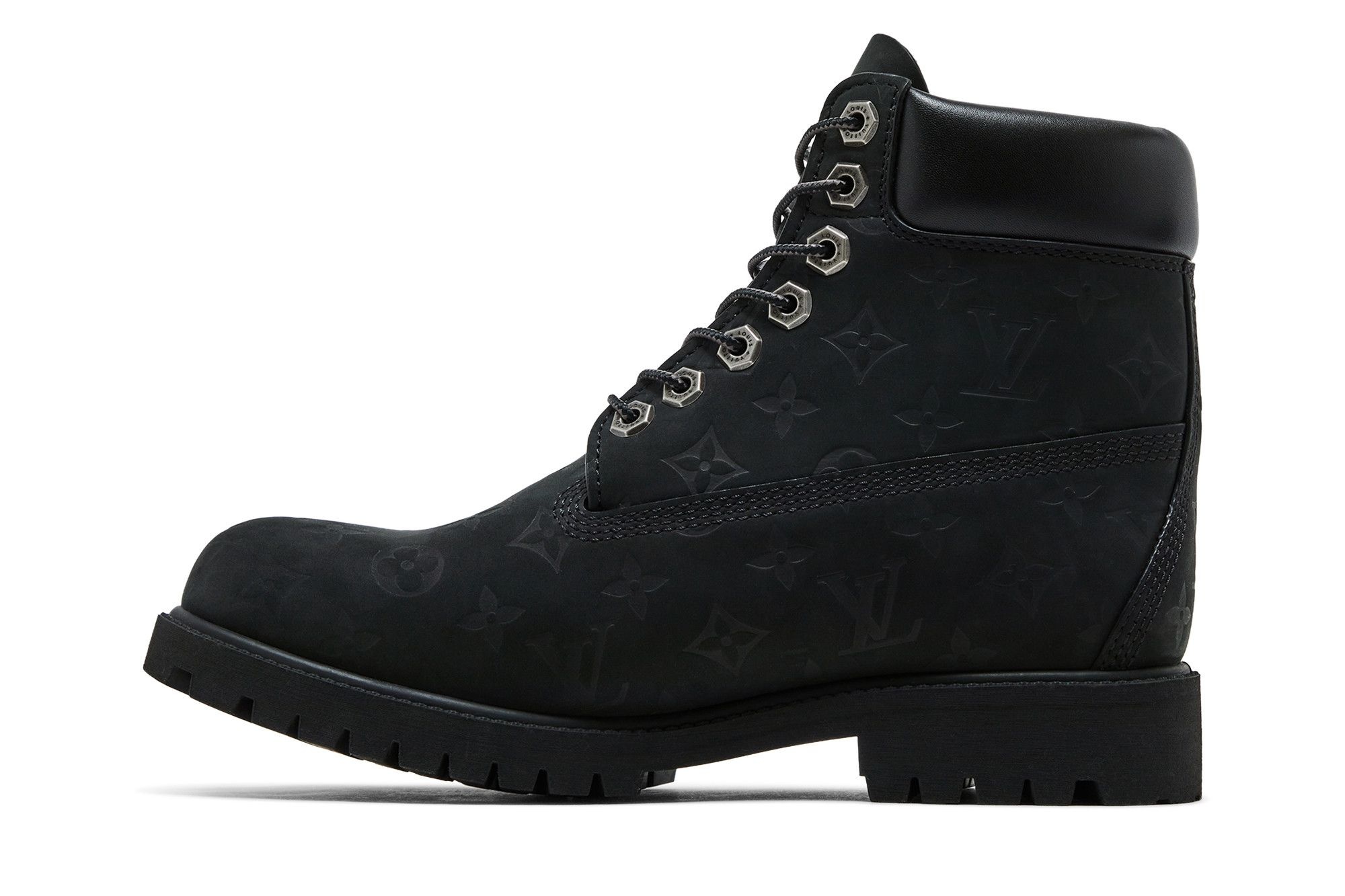 Louis Vuitton x Timberland 6 Inch Ankle Boot 'Embossed Monogram - Black'