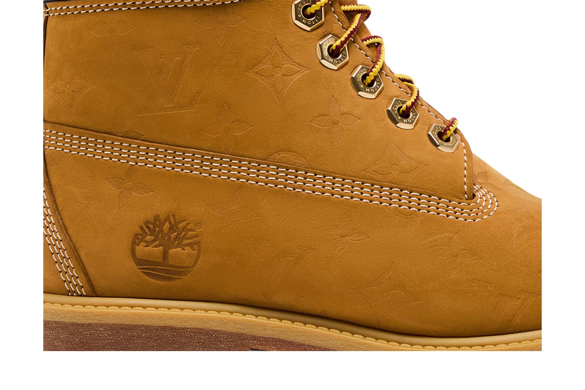 Louis Vuitton x Timberland 6 Inch Ankle Boot 'Embossed Monogram - Wheat'