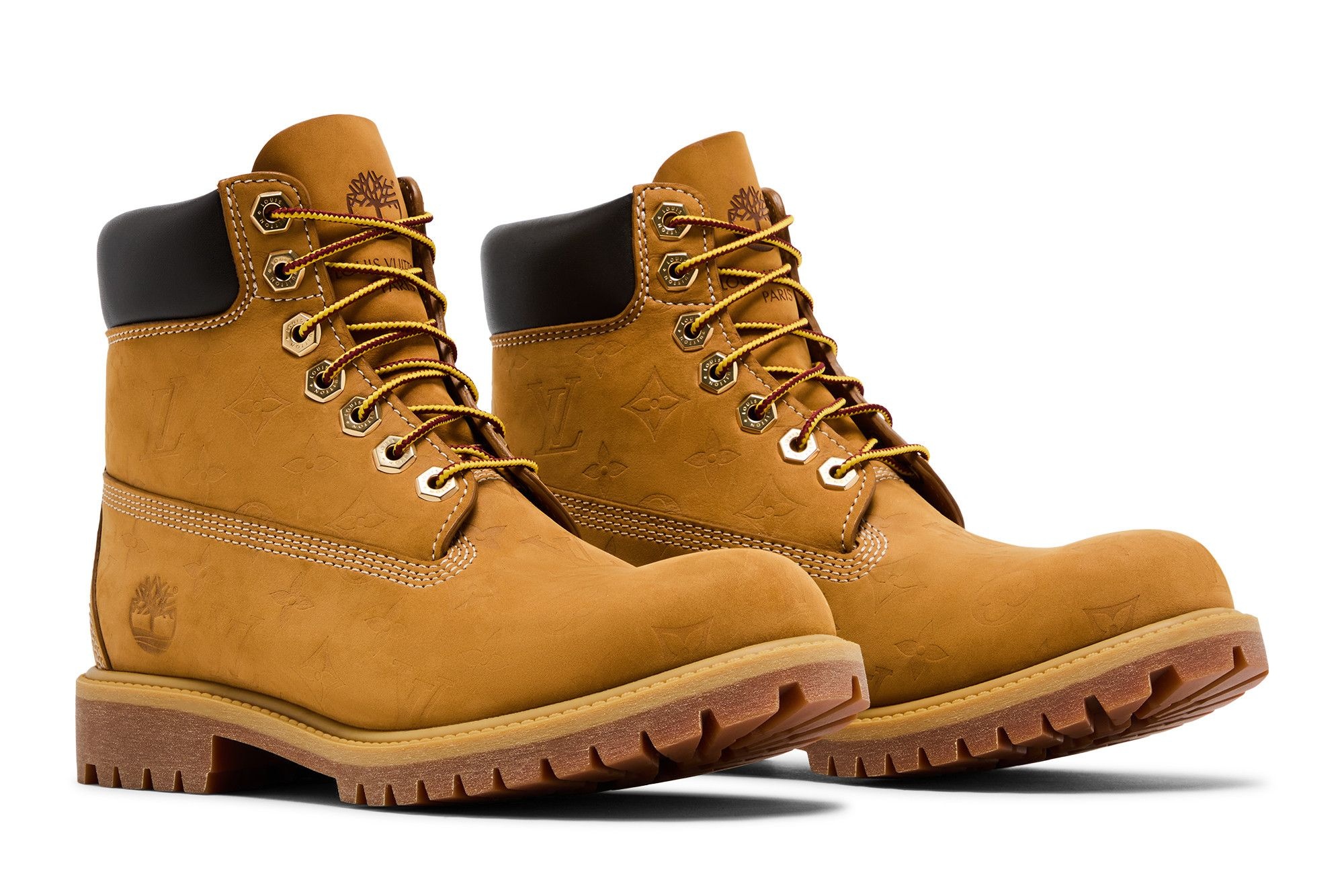 Louis Vuitton x Timberland 6 Inch Ankle Boot 'Embossed Monogram - Wheat'