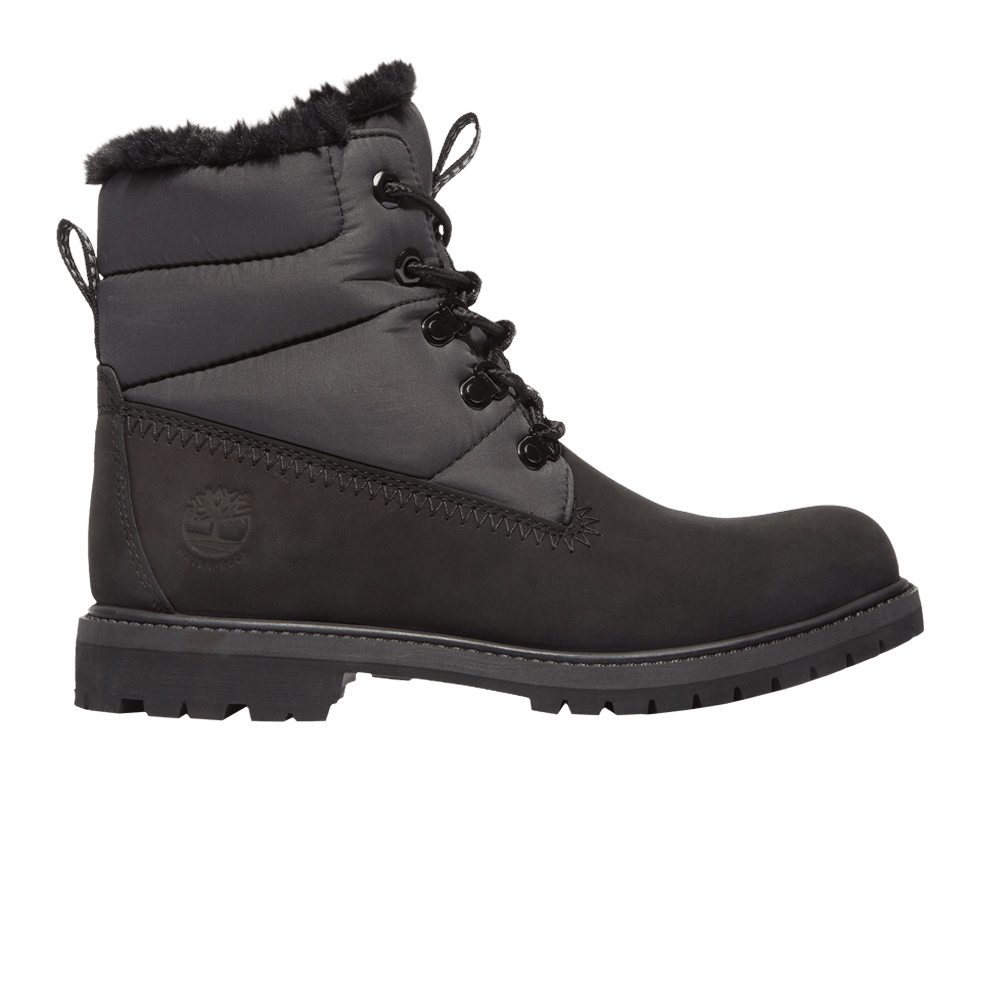 Timberland Wmns 6-Inch Puffer Boot 'Black Grey'