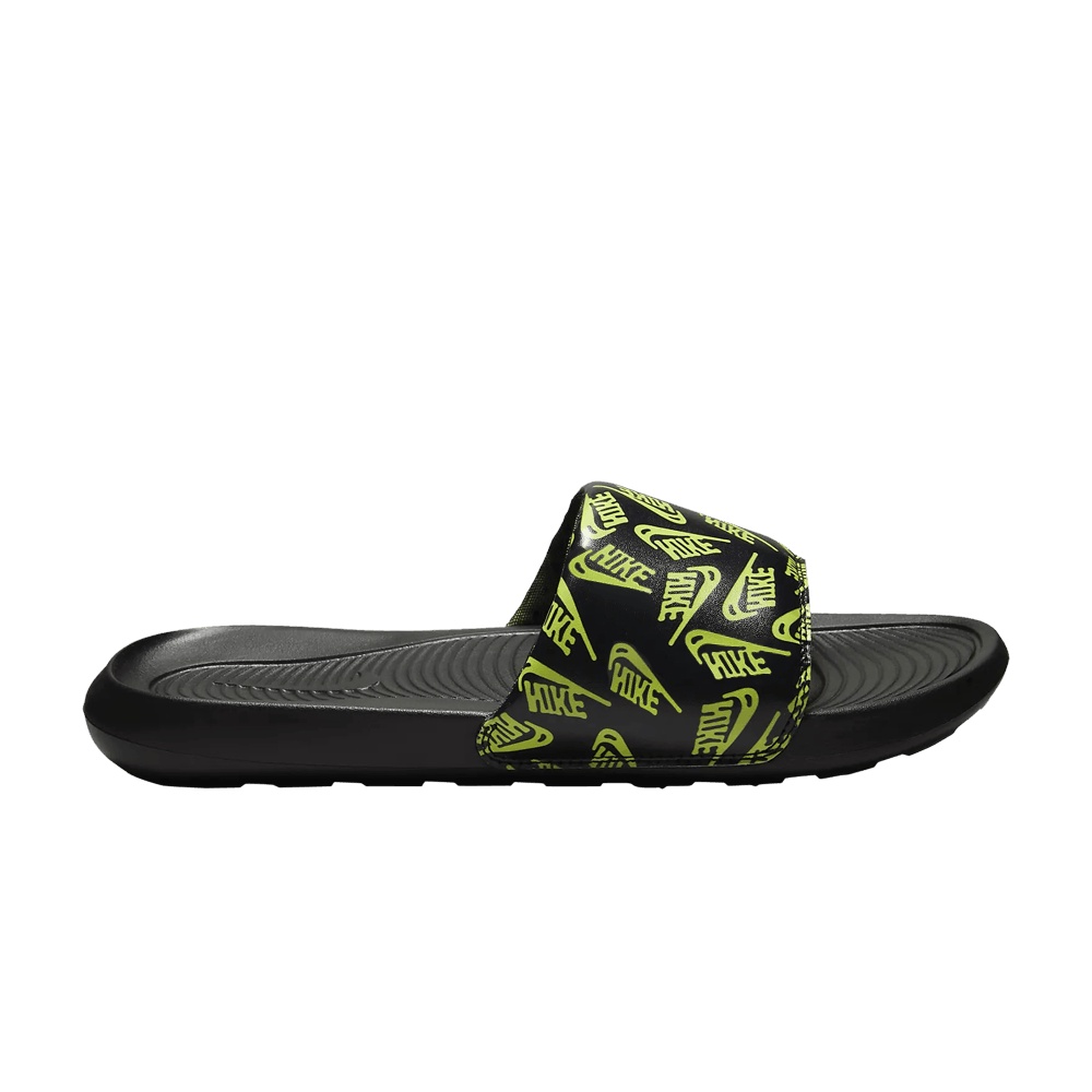 Nike Victori One Slide 'Repeat Logo - Black Volt'