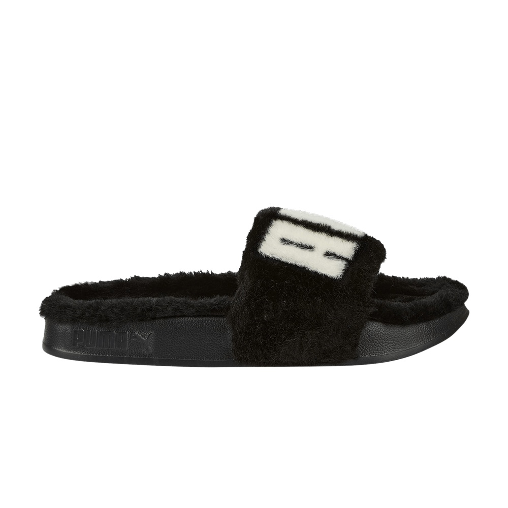 Puma Wmns Leadcat 2.0 Fuzz Slide 'Black White'