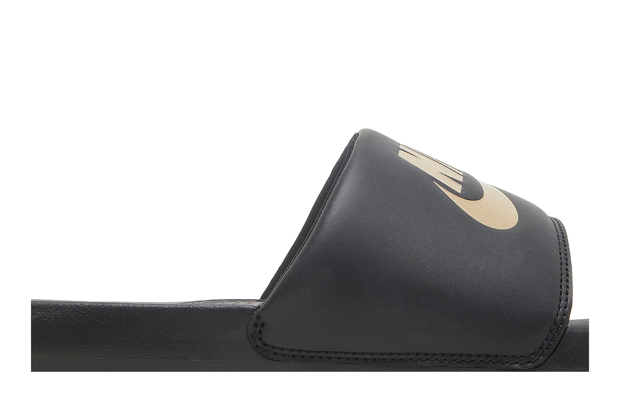 Nike Victori One Slide 'Black Metallic Gold'