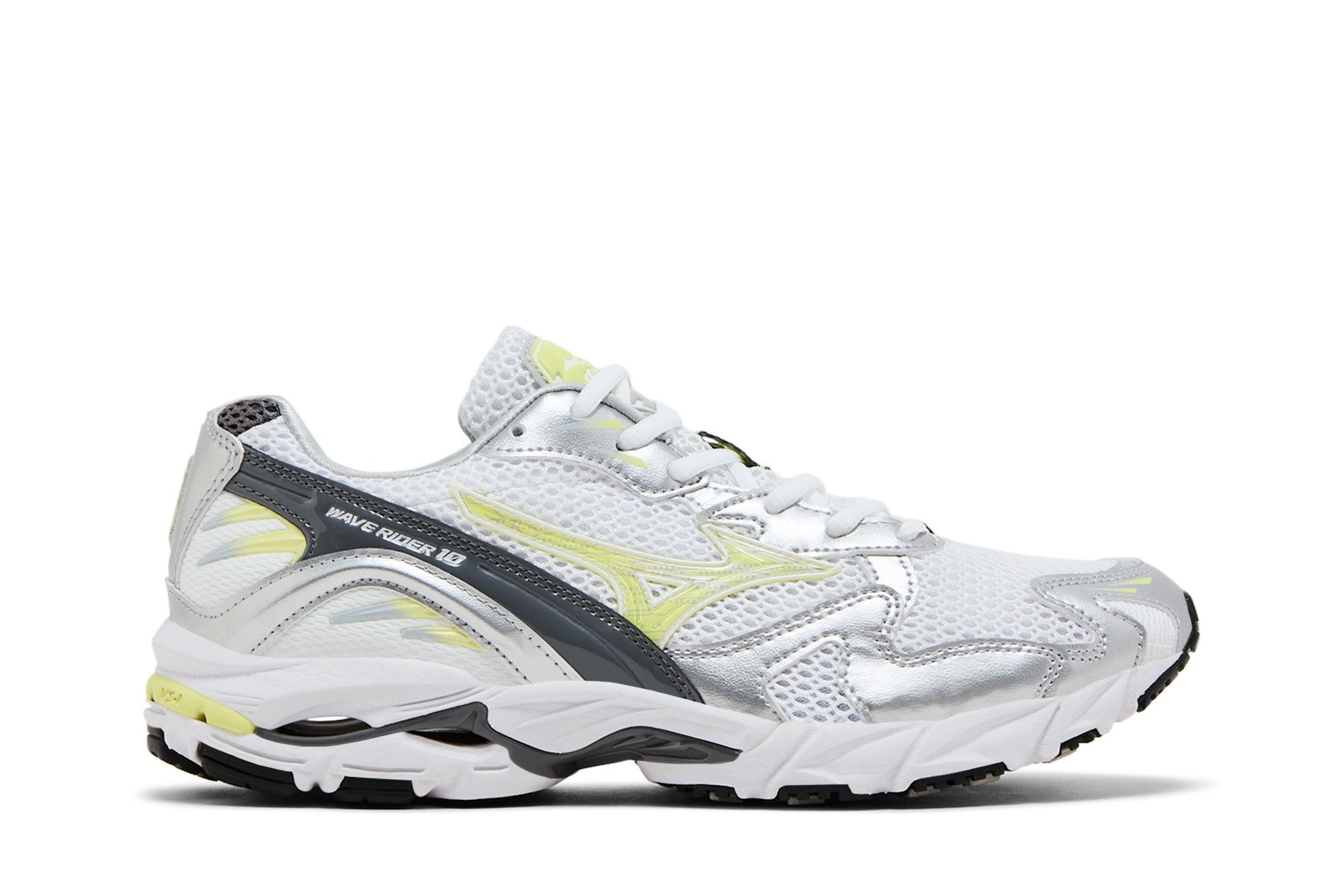 Mizuno Wave Rider 10 'White Sunny Lime'
