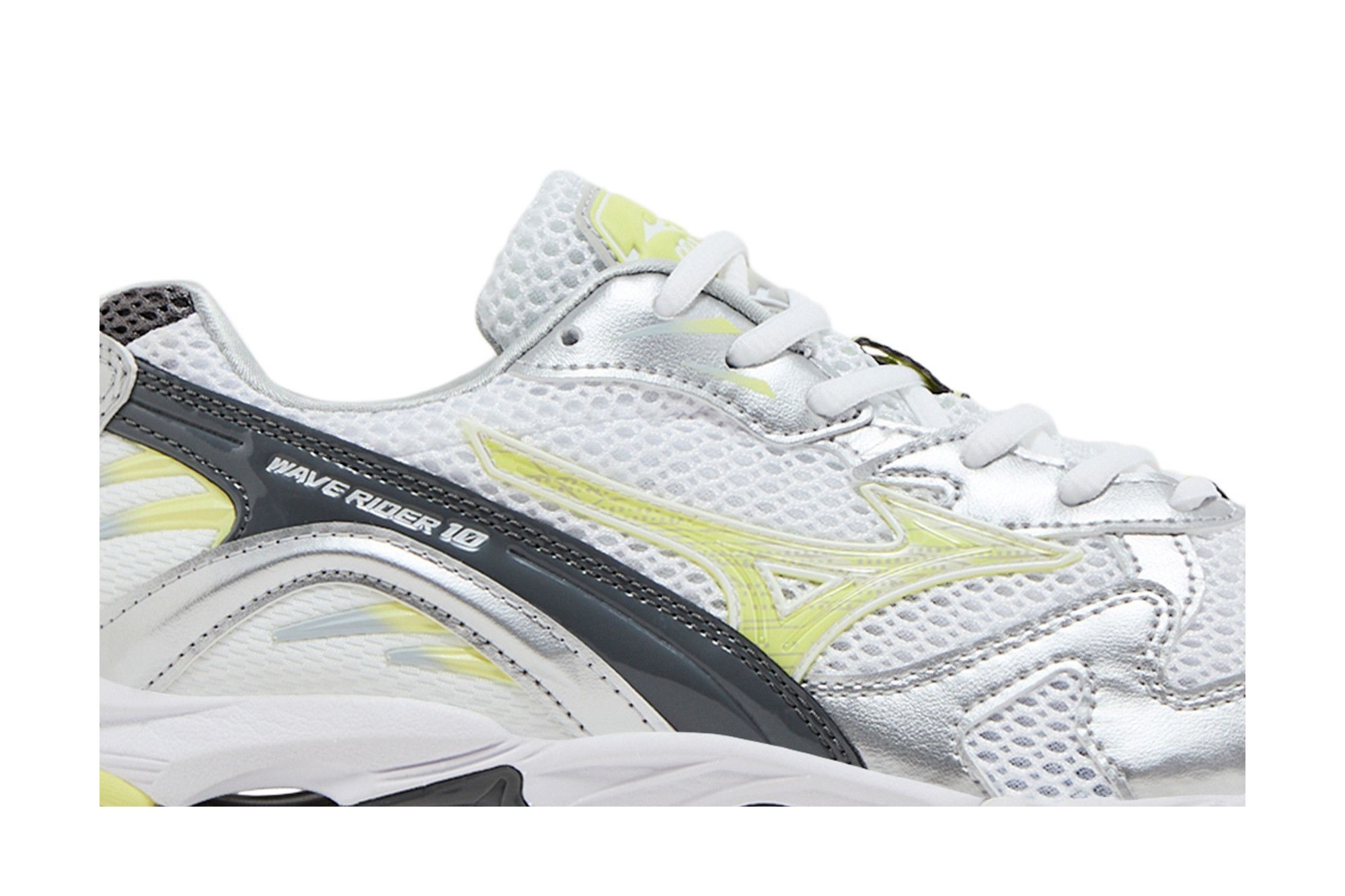 Mizuno Wave Rider 10 'White Sunny Lime'