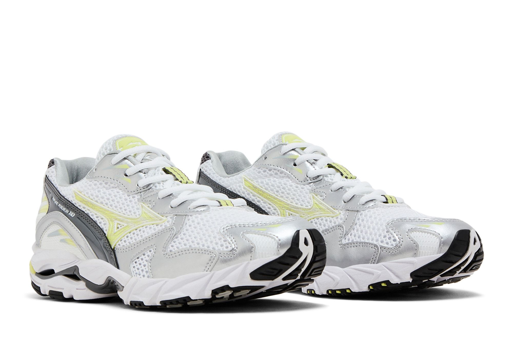 Mizuno Wave Rider 10 'White Sunny Lime'