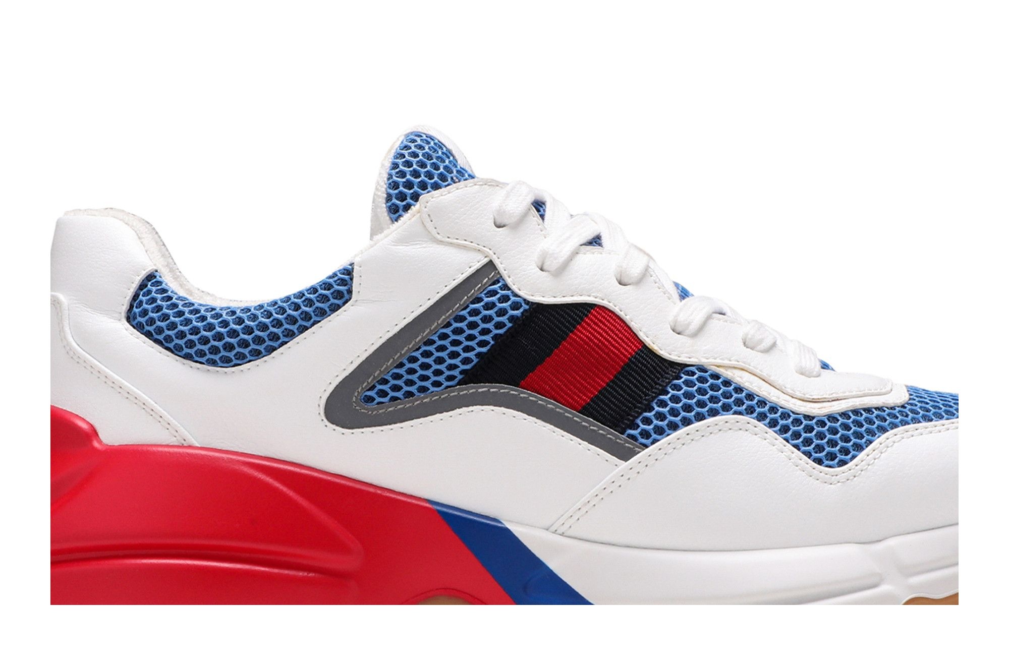 Gucci Rhyton 'White Blue Red Reflective'