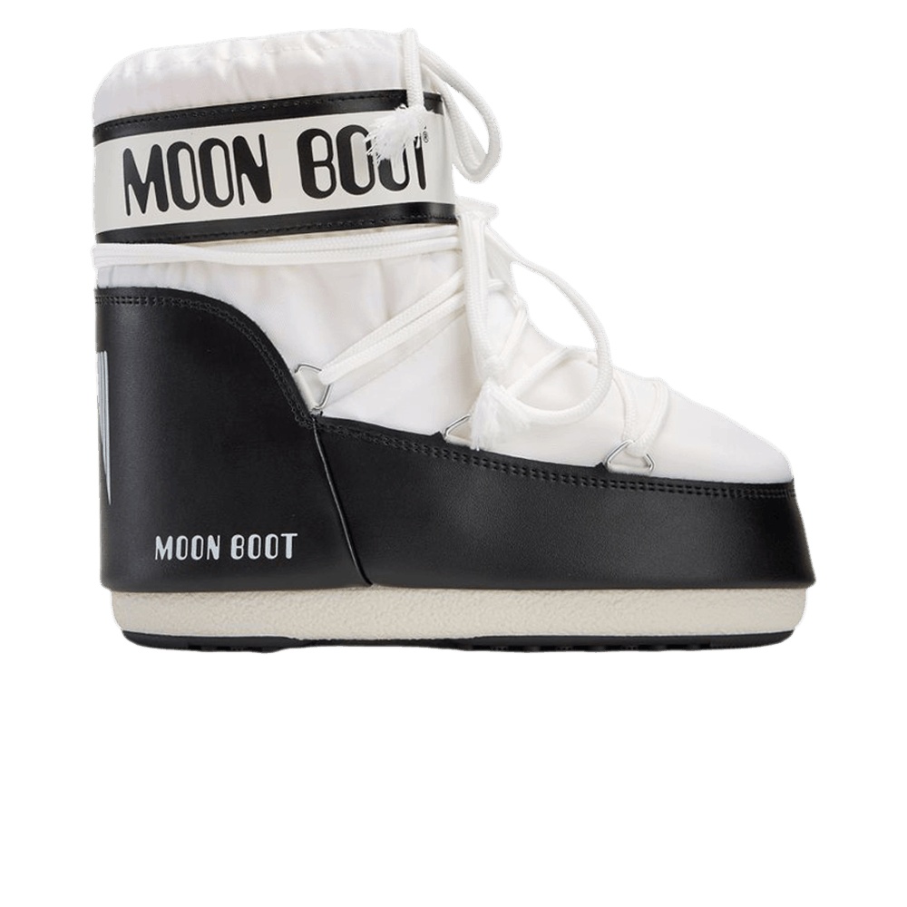 Moon Boot Icon Nylon Low Boot 'White Black'