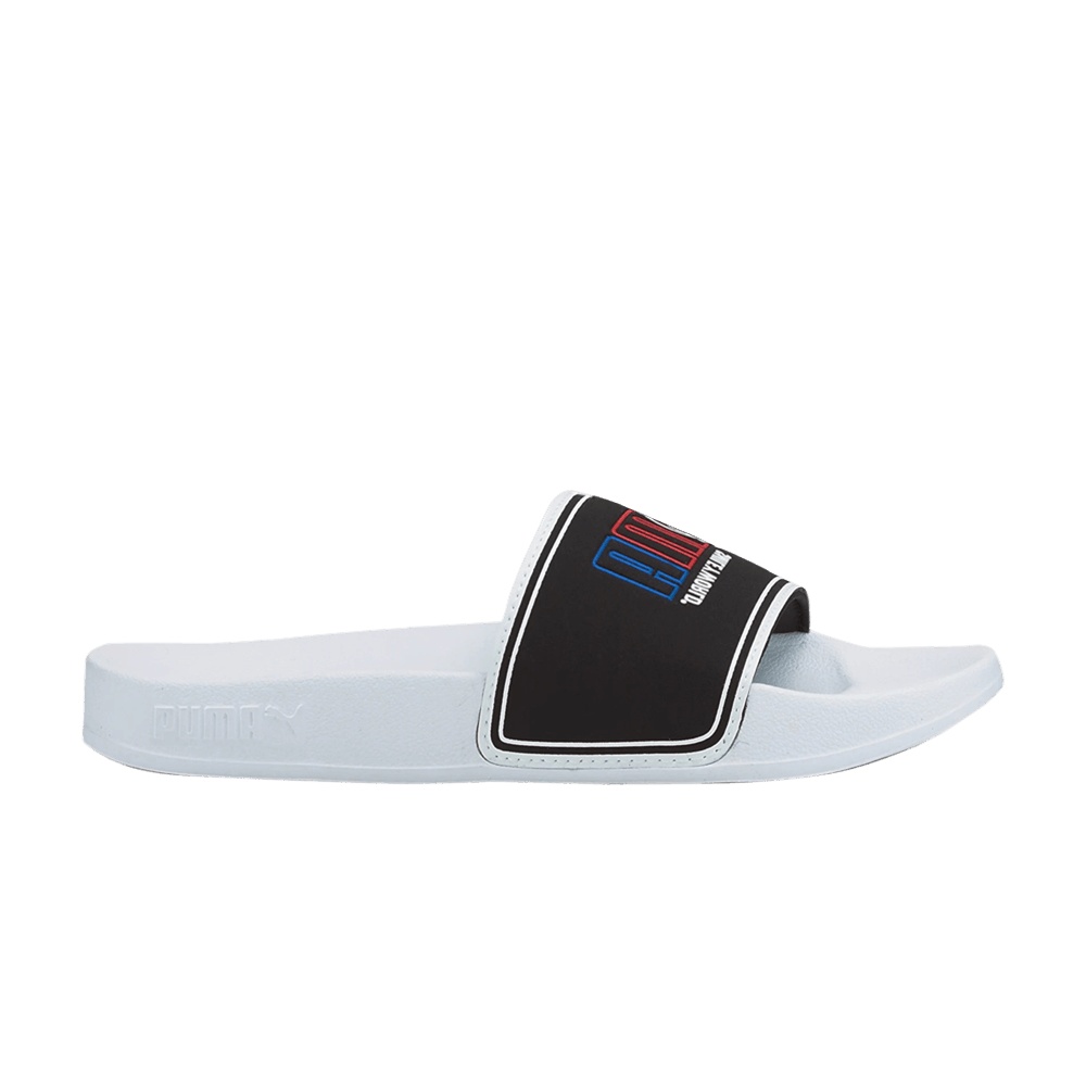 Puma SmileyWorld x Leadcat 2.0 Slide Little Kid 'White Black'