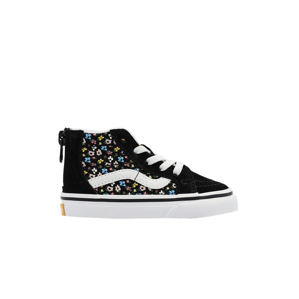 Vans Sk8-Hi Zip Toddler 'Ditsy Floral Black'