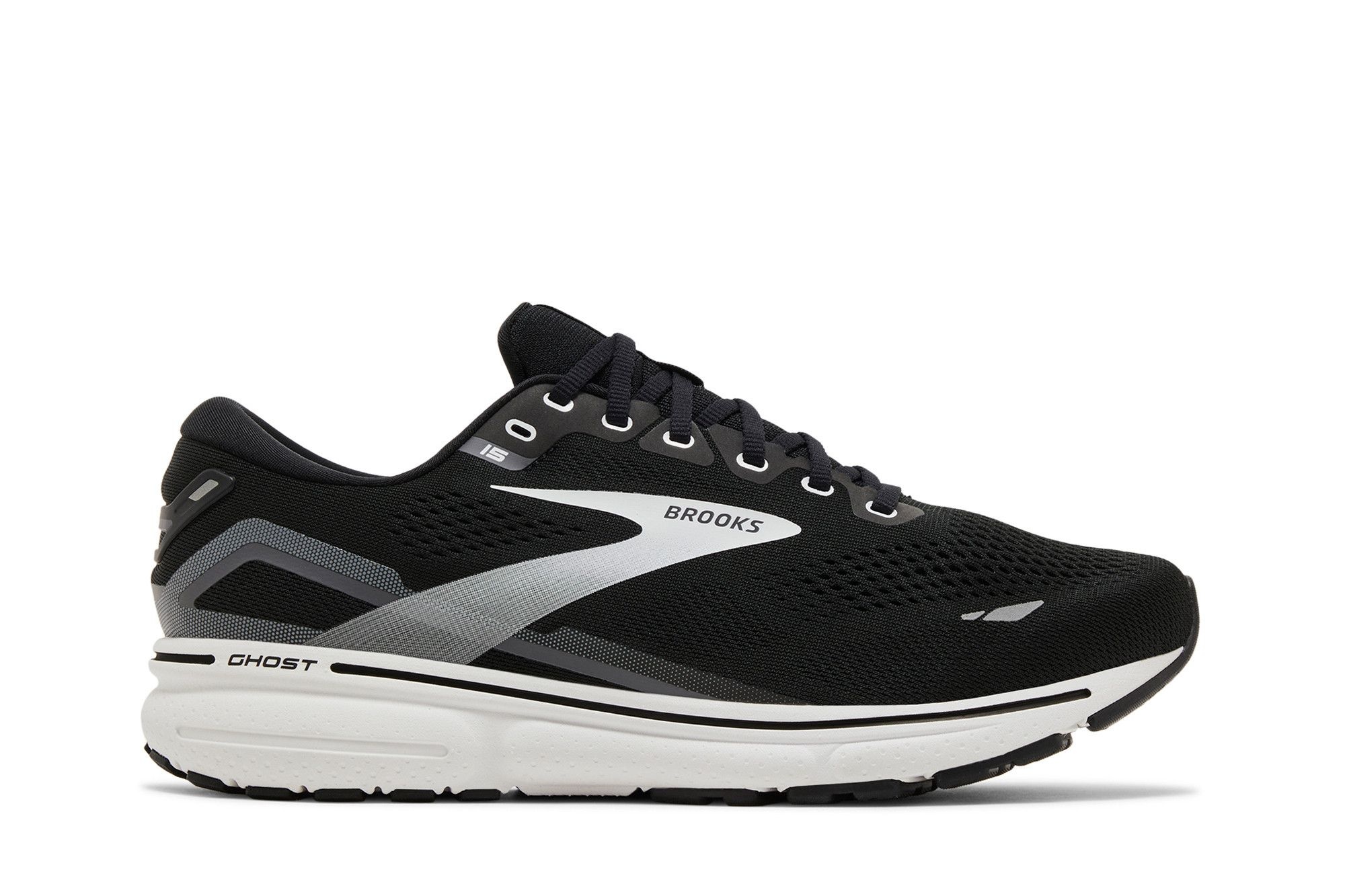 Brooks Ghost 15 2E Wide 'Black Blackened Pearl'