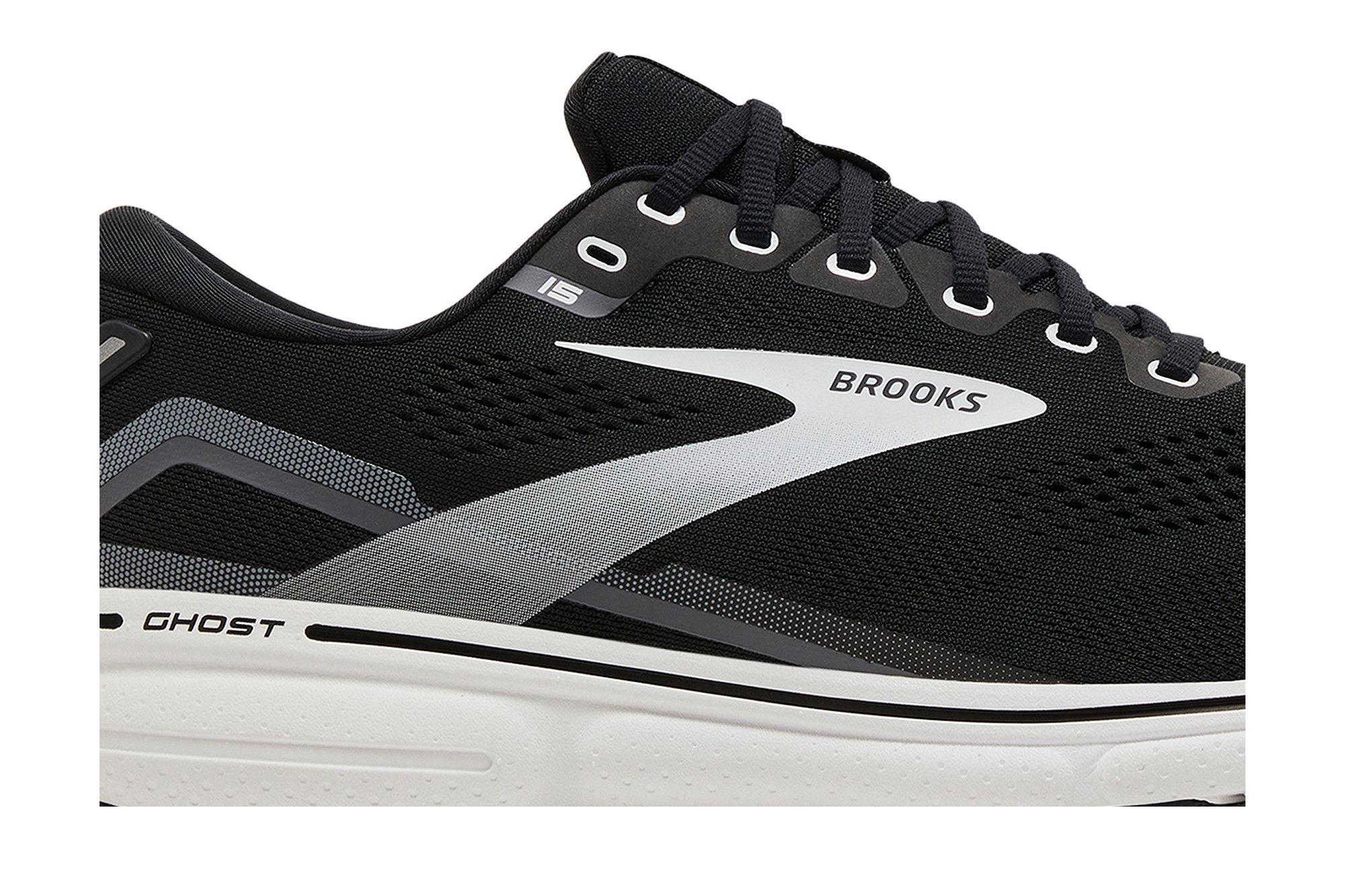Brooks Ghost 15 2E Wide 'Black Blackened Pearl'