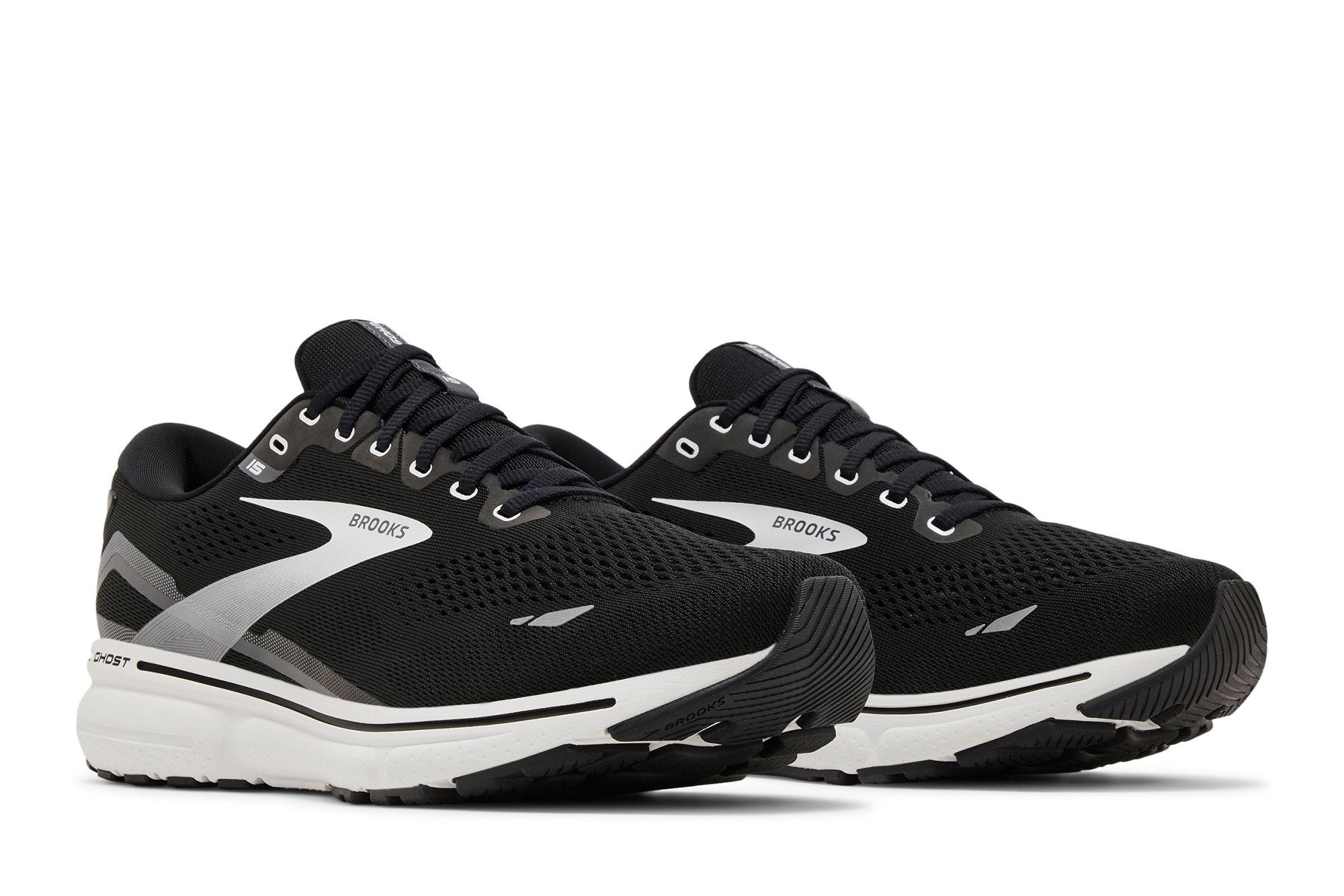 Brooks Ghost 15 2E Wide 'Black Blackened Pearl'