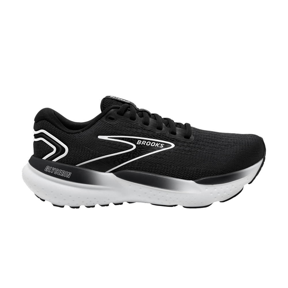 Brooks Wmns Glycerin 21 Wide 'Black White'