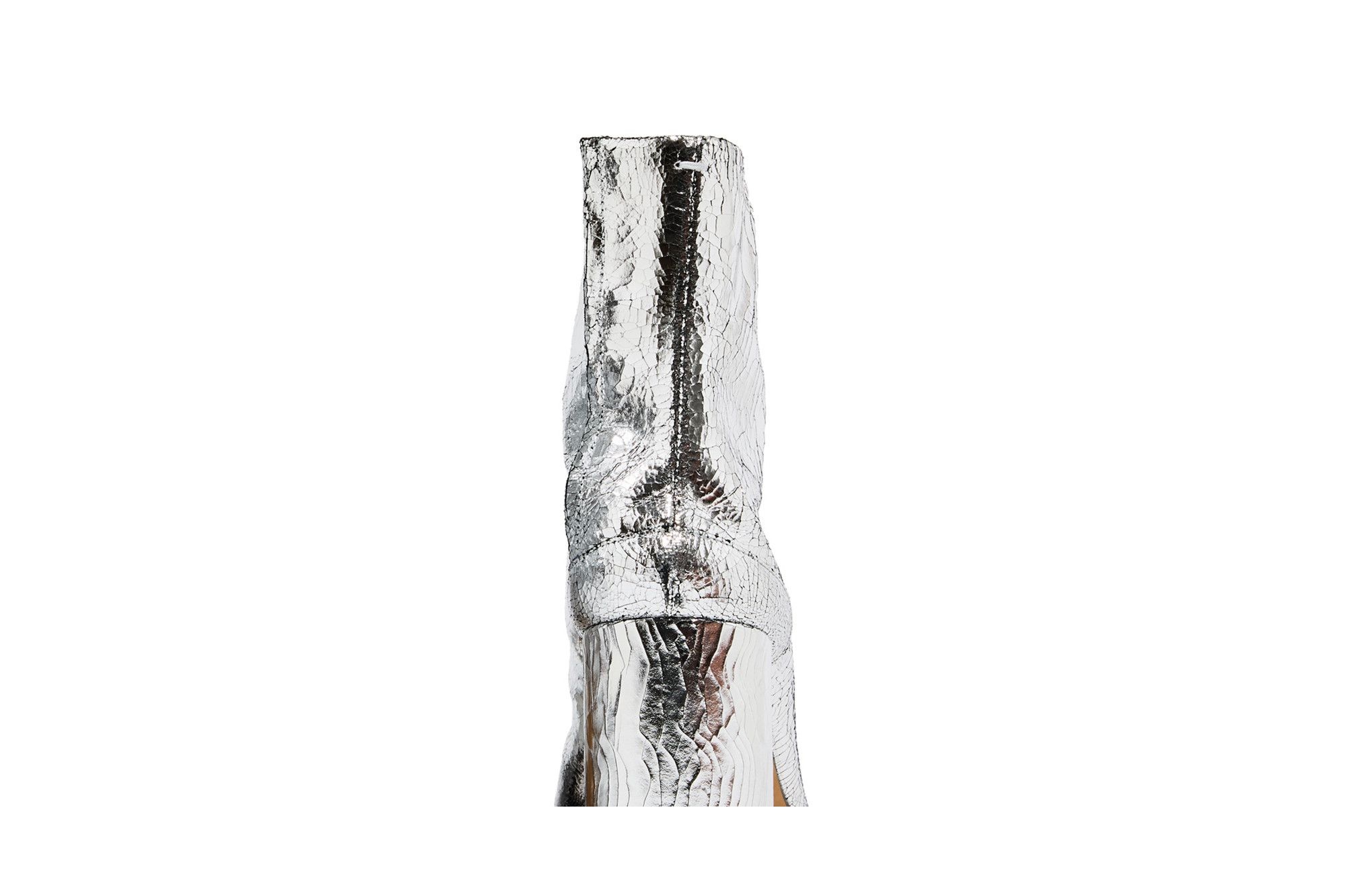 Maison Margiela Wmns Tabi Ankle Boot 'Cracked Metallic Silver'