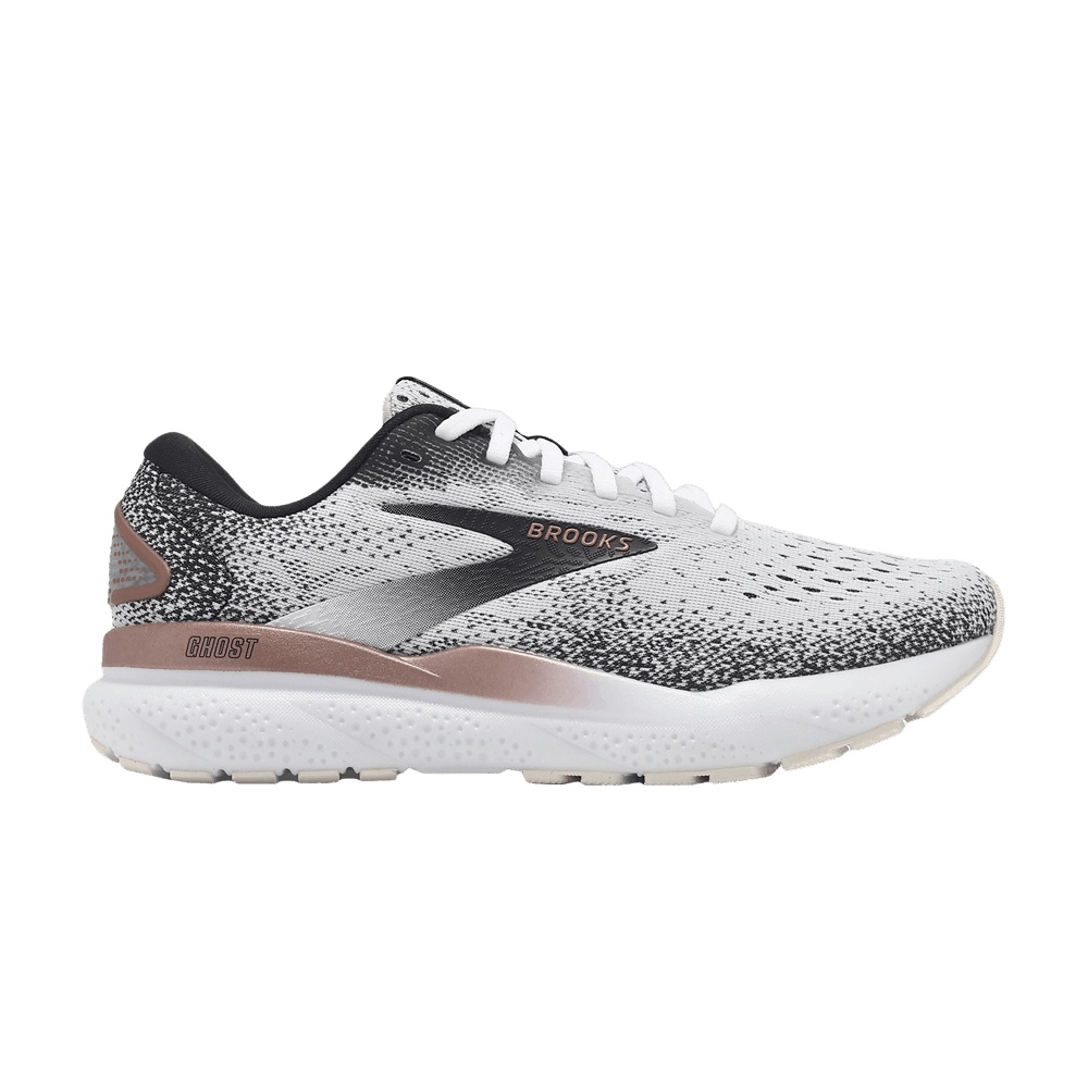 Brooks Wmns Ghost 16 'White Black Rose Gold'